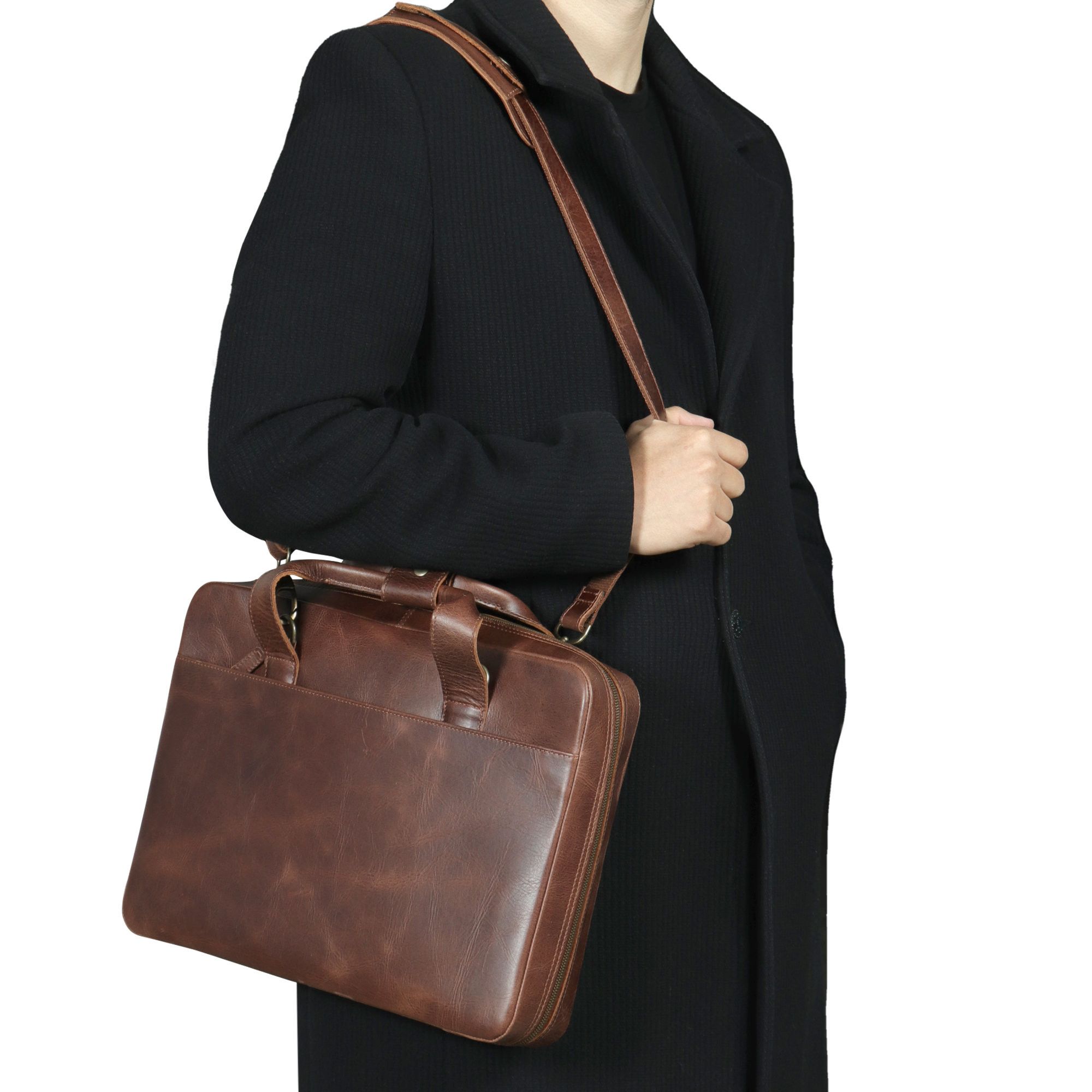 Japanese Brand Travel 16" Laptop Bag Briefcase Unisex Size ONE SIZE - 3 Thumbnail