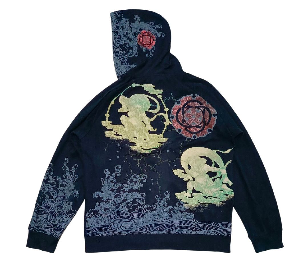 Vintage Bullet Noise Japanese Sukajan Dragon Zipper Hoodie