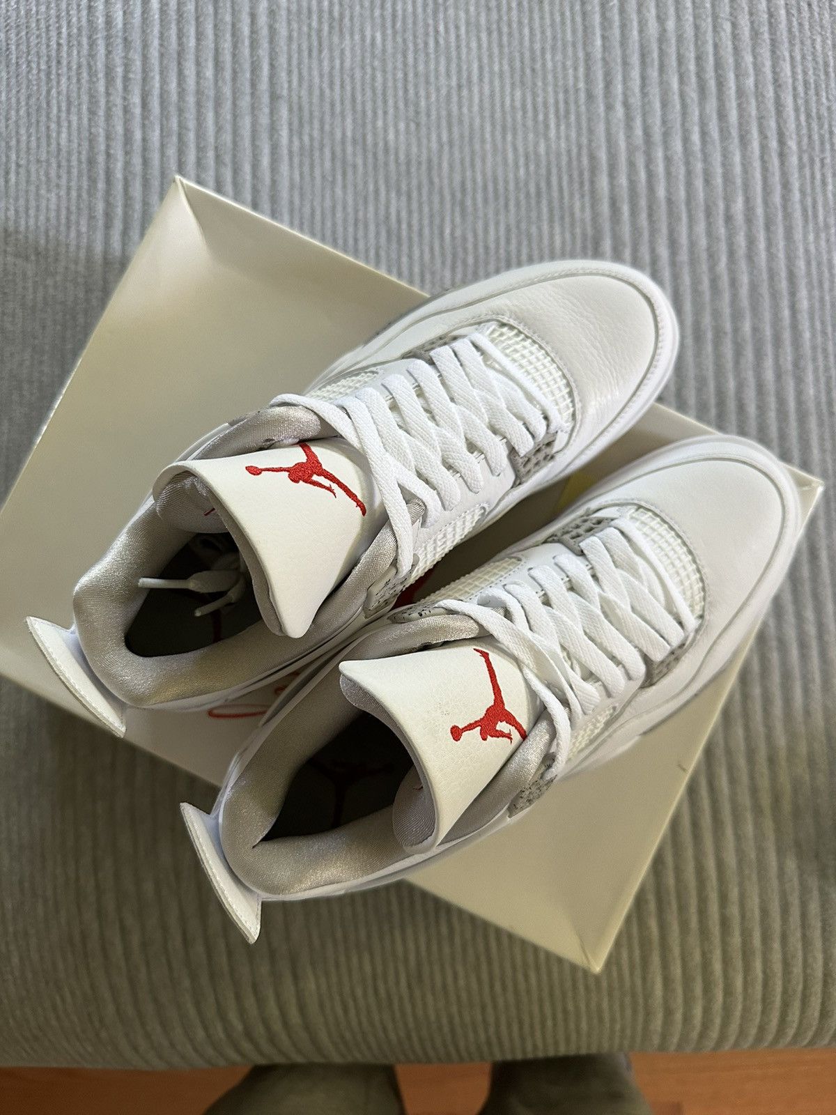 Jordan Brand Nike Air Jordan 4 Retro White Oreo size 9.5 Size US 9.5 / EU 42-43 - 3 Thumbnail