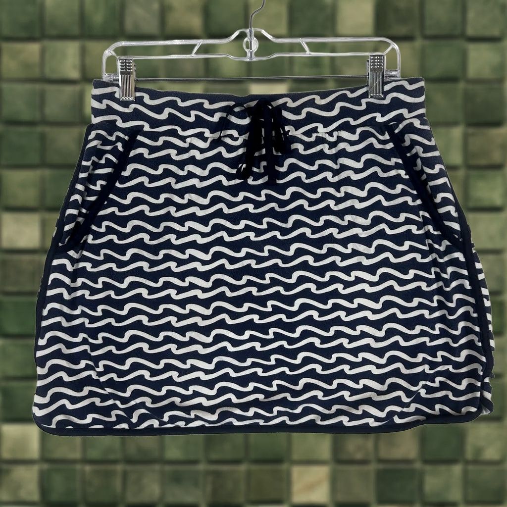 Talbots T By Talbots Womens Athletic Skort Size S Small Blue Geometric Pockets Stretch Drawstring Athletic Sports Tennis Golf Size ONE SIZE - 1 Thumbnail