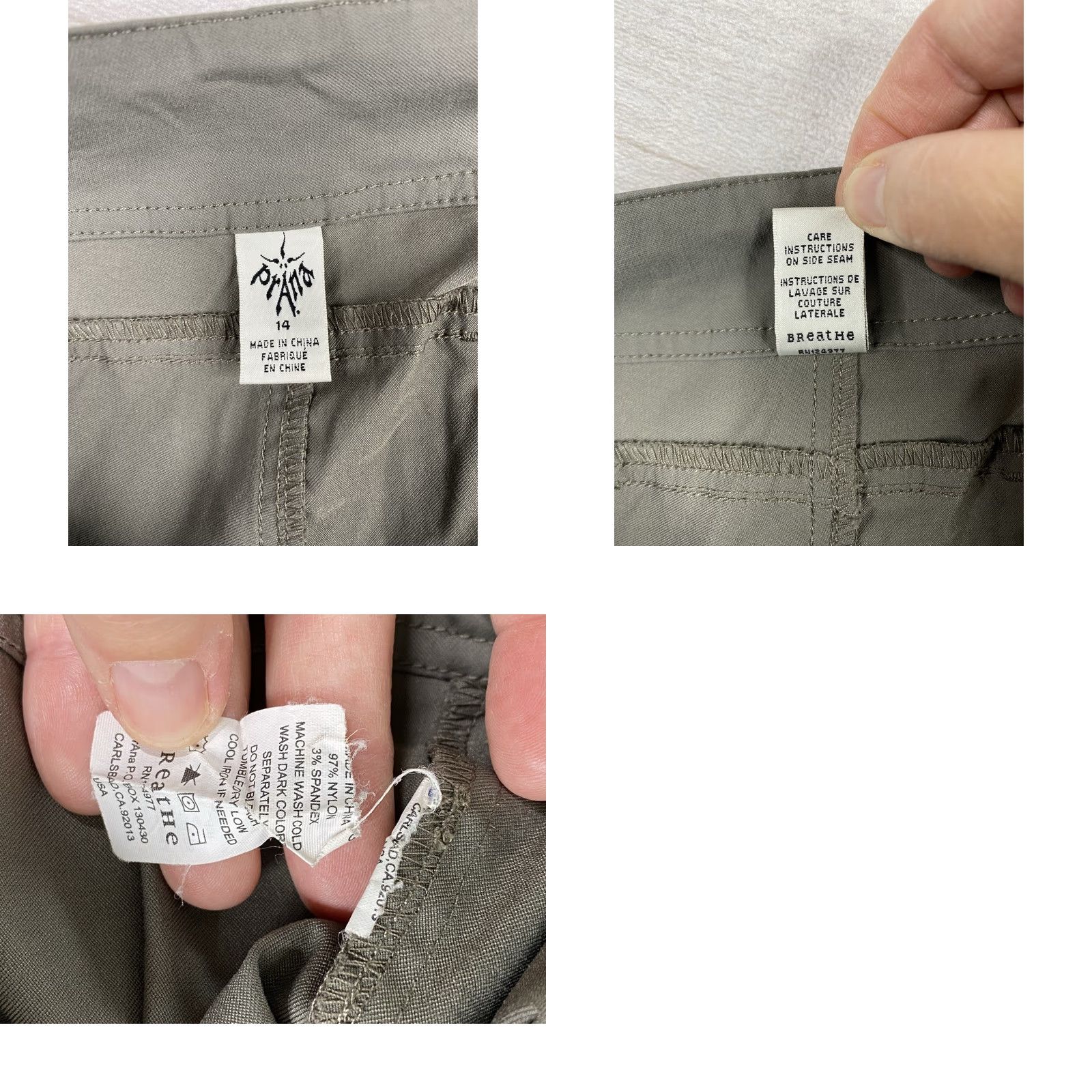 Prana Prana Convertible Cargo Pants Womens 14 Bootcut Inseam 32 Brown Nylon Spandex Zipper Outdoor Hiking Casual Travel Workwear Size 36" / US 14 / IT 50 - 9 Thumbnail