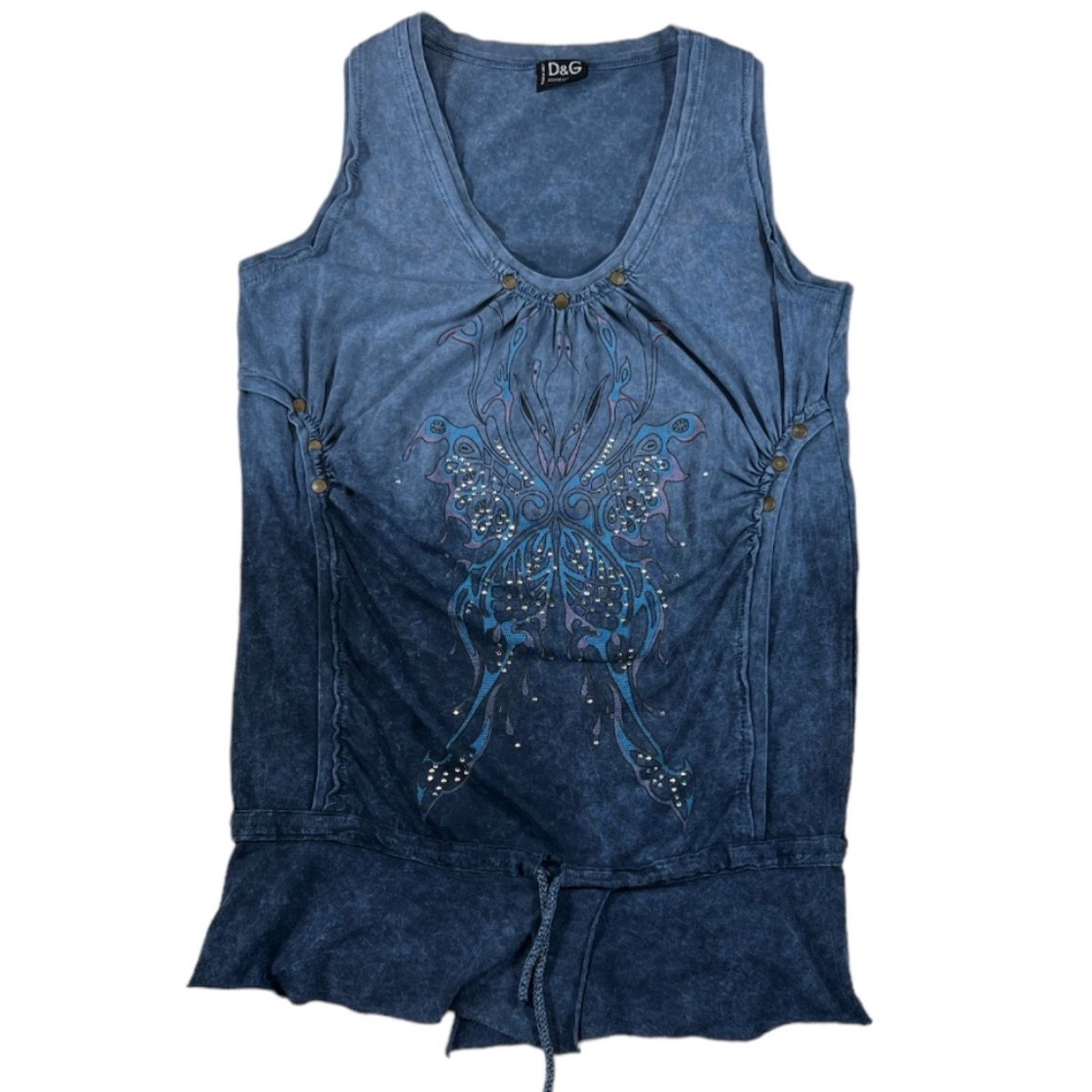 NBDN Nobrandedon D & G Blue Beaded Top | Size M Size M / US 6-8 / IT 42-44 - 1 Thumbnail