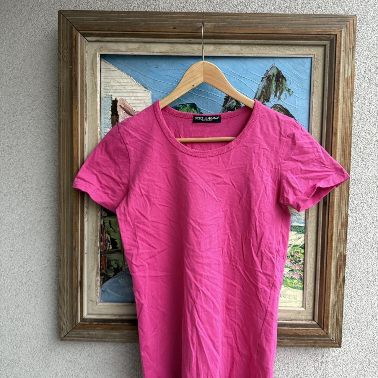 Dolce & Gabbana Dolce Gabbana Womans Blank T shirt Pink Size M / US 6-8 / IT 42-44 - 2 Thumbnail