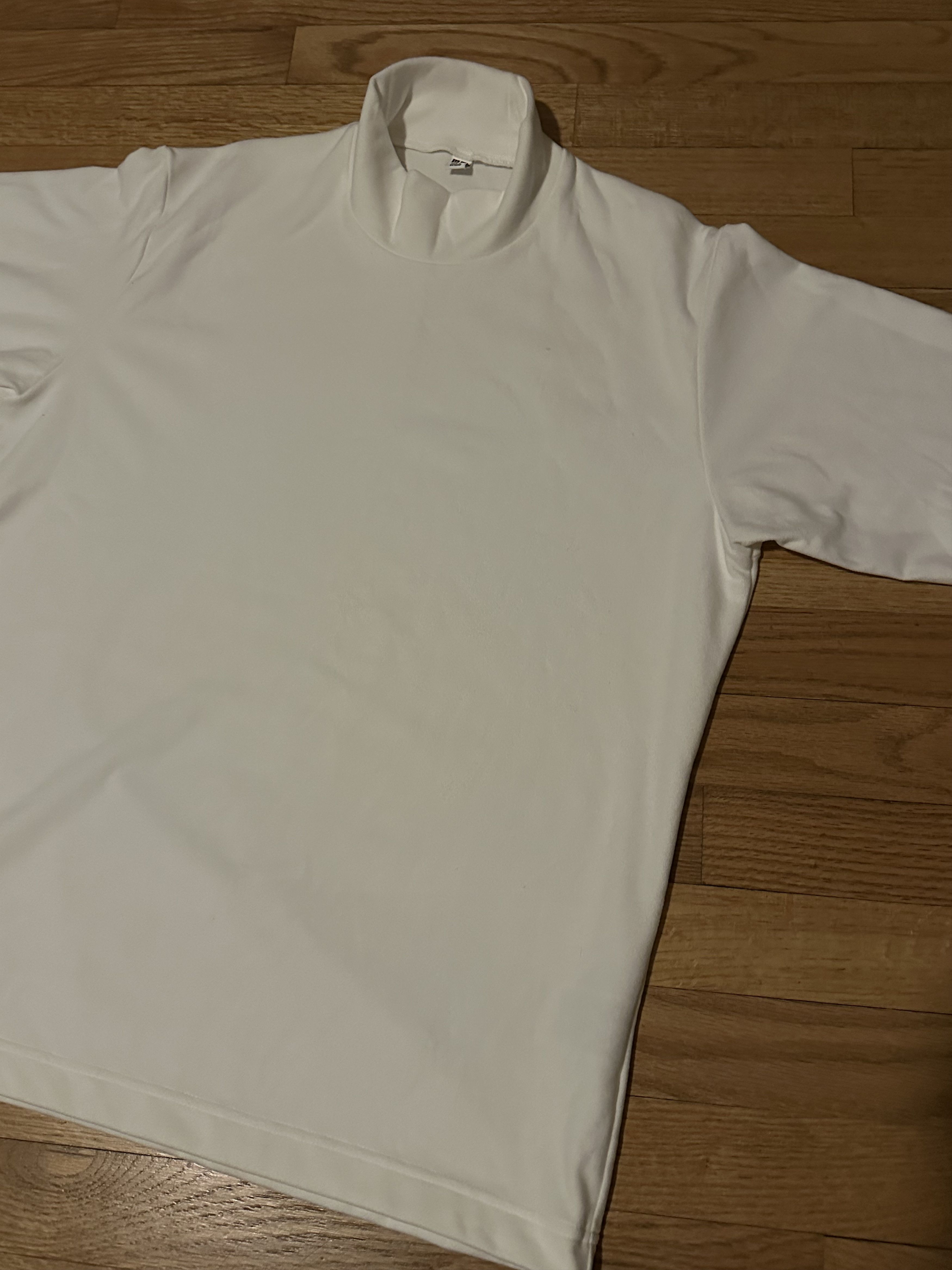 Uniqlo Uniqlo White Smooth Fleece Mock Neck Long-Sleeve from Japan Size US M / EU 48-50 / 2 - 2 Thumbnail