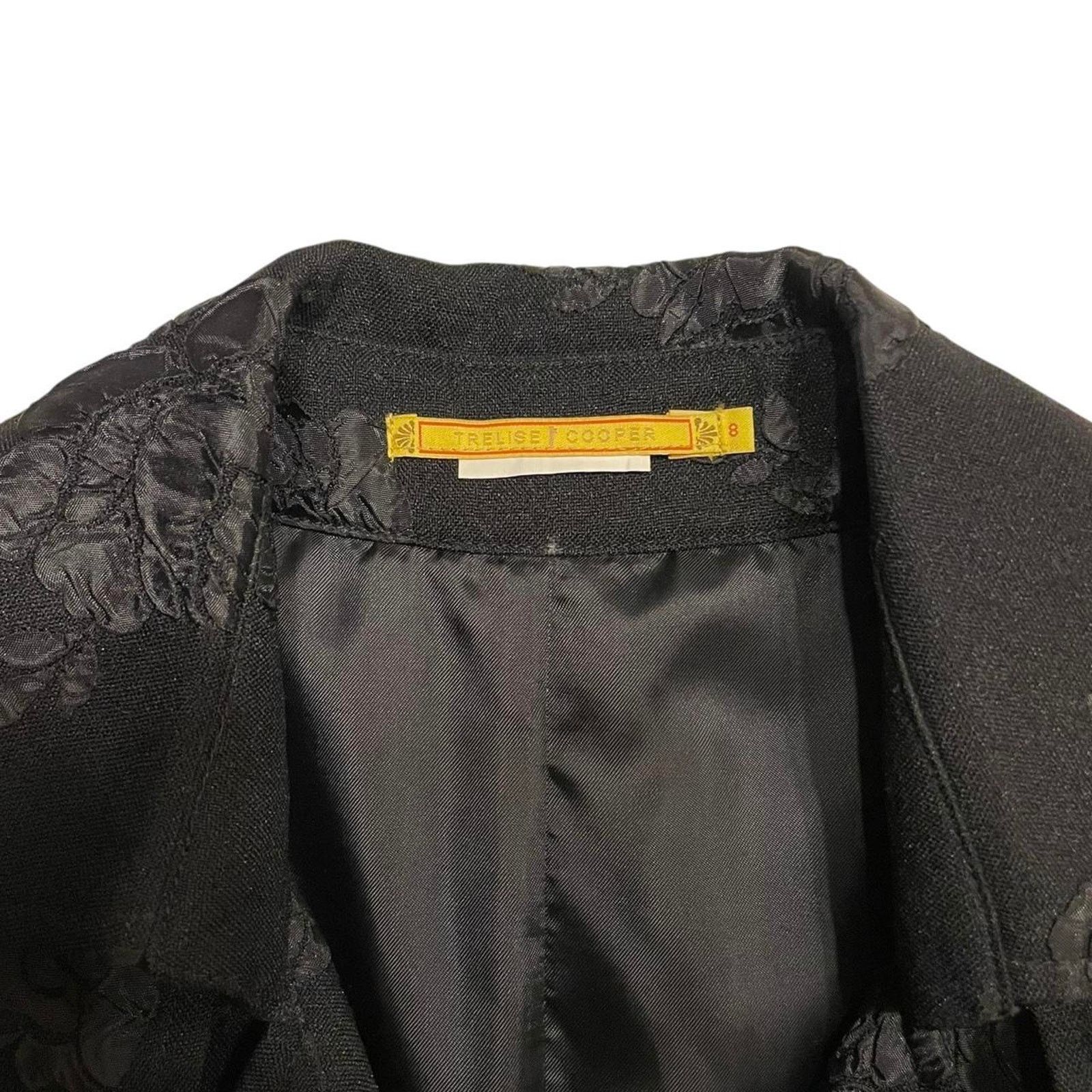 Vintage RARE VTG Trelise Cooper Gothic Brocade Fit and Flare coat Size M / US 6-8 / IT 42-44 - 7 Thumbnail