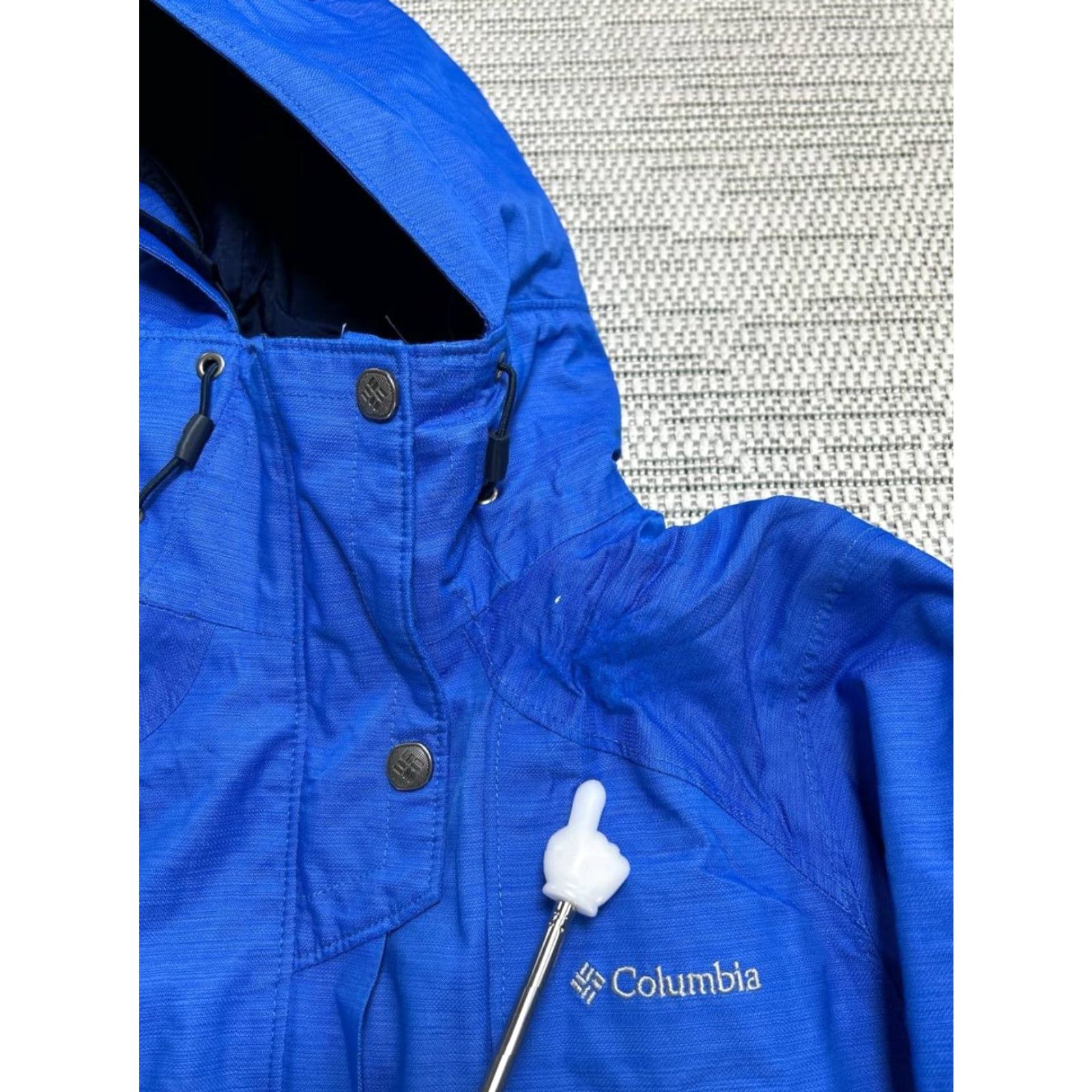 Vintage Columbia Interchange Parka Jacket Womens XS Blue Omni Tech Hooded Waterproof Jacket Woman XS Blue Parka Omni Tech Waterproof Size XS / US 0-2 / IT 36-38 - 3 Thumbnail