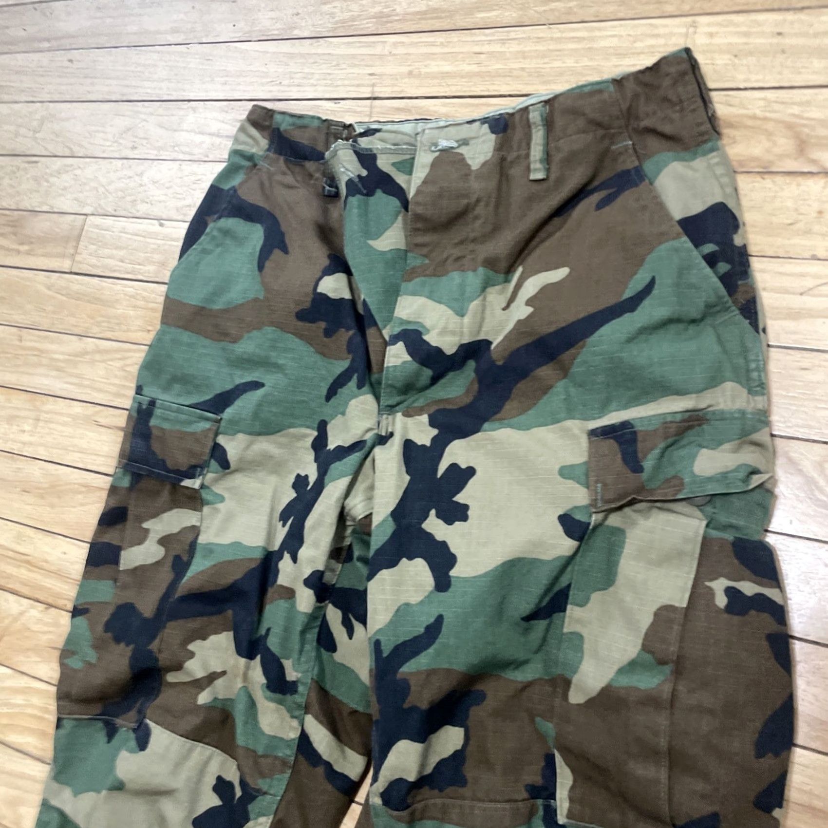 Propper VINTAGE Propper Pants Men Small Long Green Woodland Camo Cargo Trouser US Military Vtg Size US 29 - 3 Thumbnail