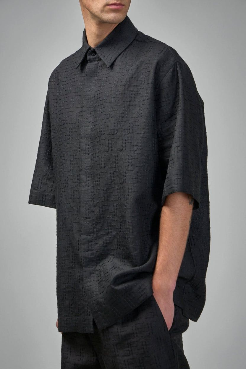 Fendi o1s1wg110126 M Shirt/Wove N Fabric in Black Size US S / EU 44-46 / 1 - 2 Thumbnail