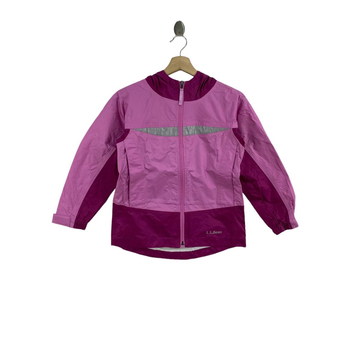 image of L L Bean x Windbreaker Ll Bean L.l Bean Outdoor Hiking Two Tone Color Windbreaker in Pink, Women's 