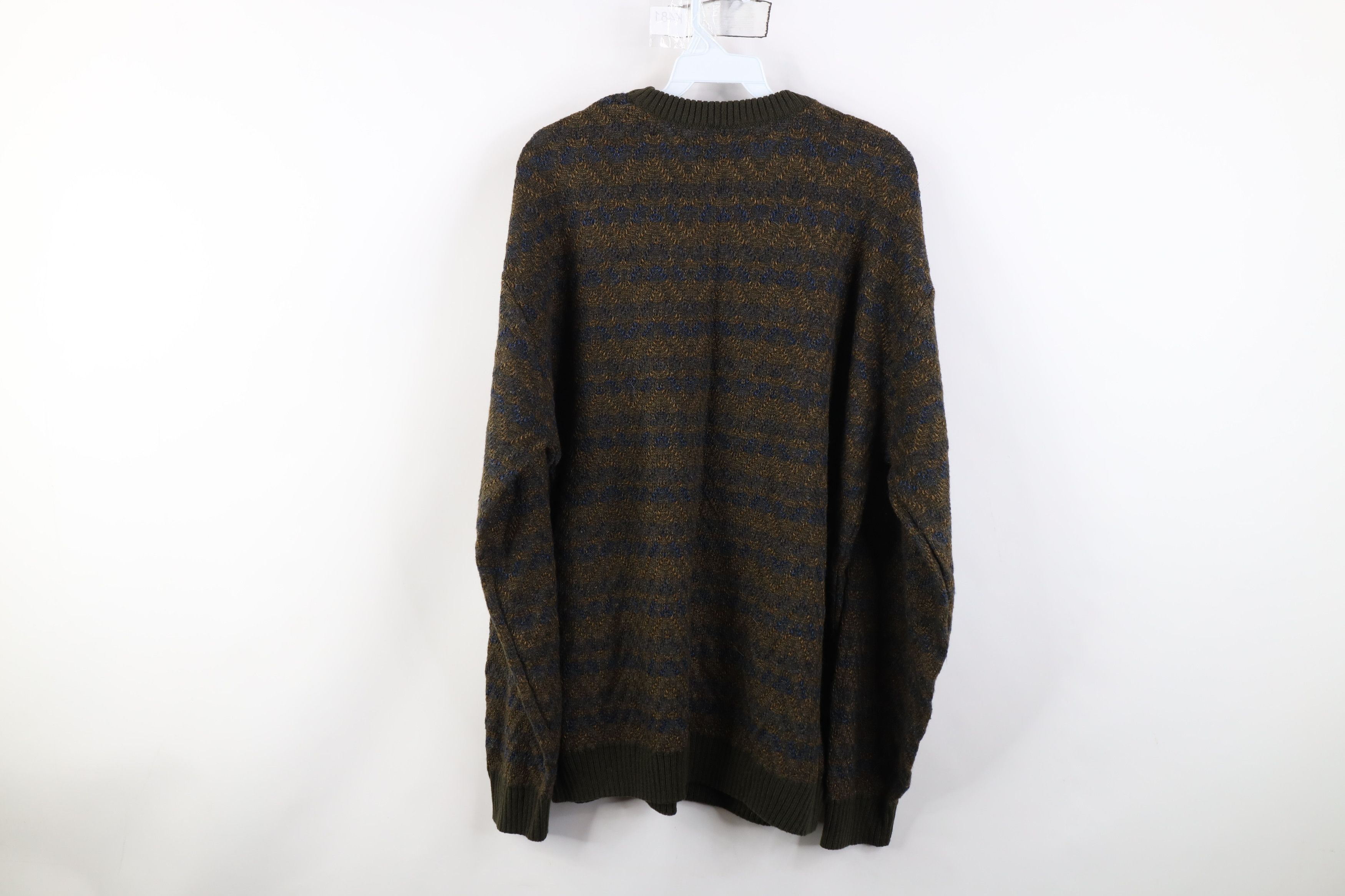 Vintage Vintage 90s Streetwear Knit Crewneck Sweater Earth Tone Size US XL / EU 56 / 4 - 9 Thumbnail
