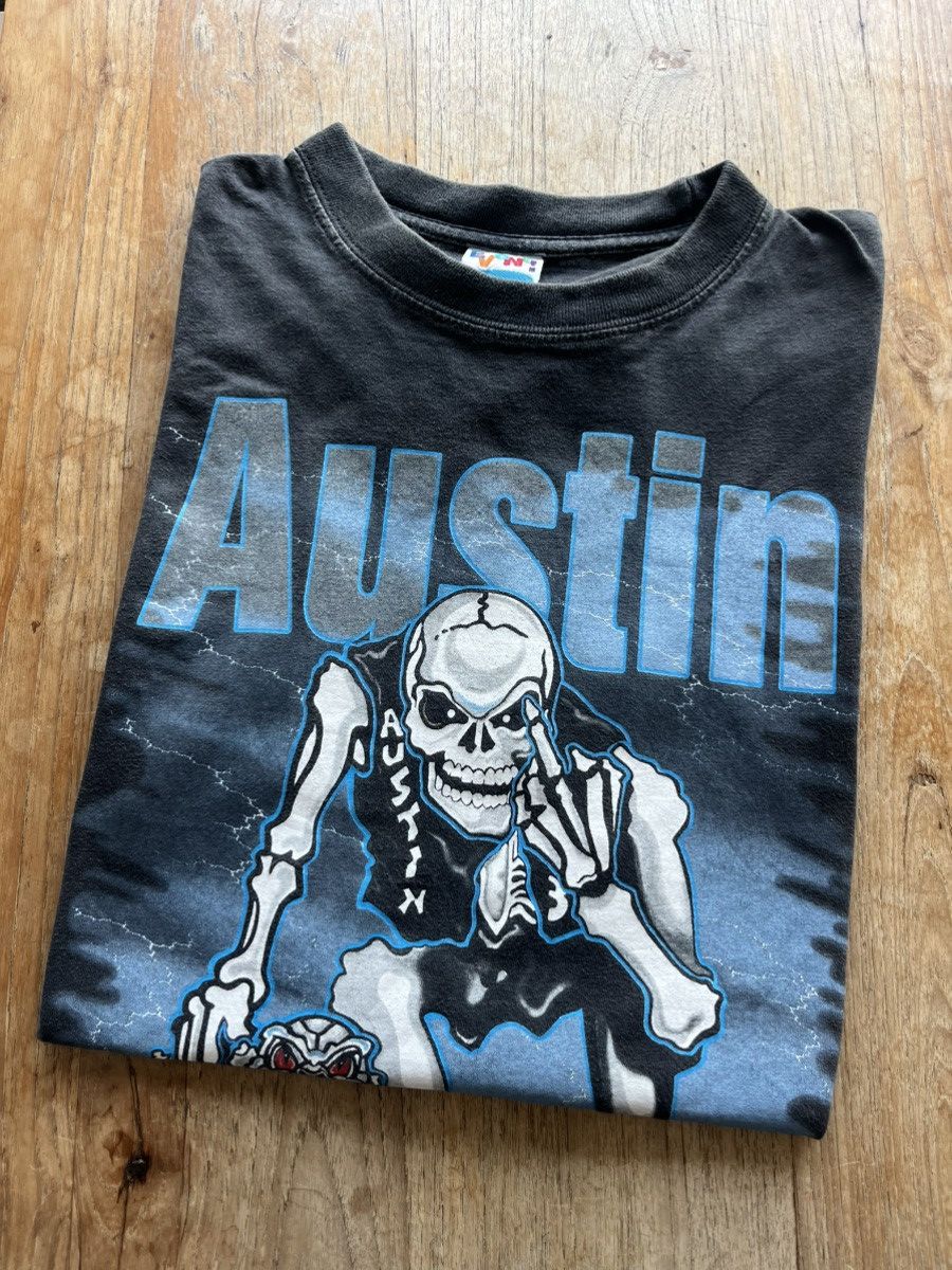image of Vintage Stone Cold Steve Austin Bad To The Bonz 1998’S Shirt in Black, Men's (Size Medium)
