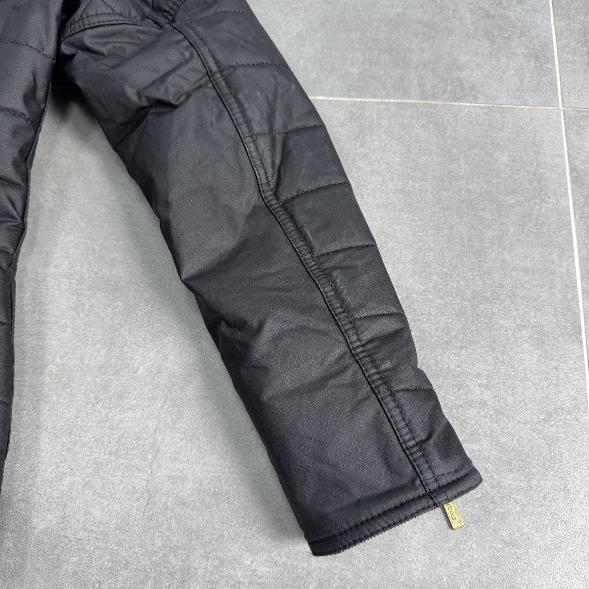 Barbour Barbour International Black Streak Axle Waxed Quilted Jacket Size L / US 10 / IT 46 - 23 Thumbnail