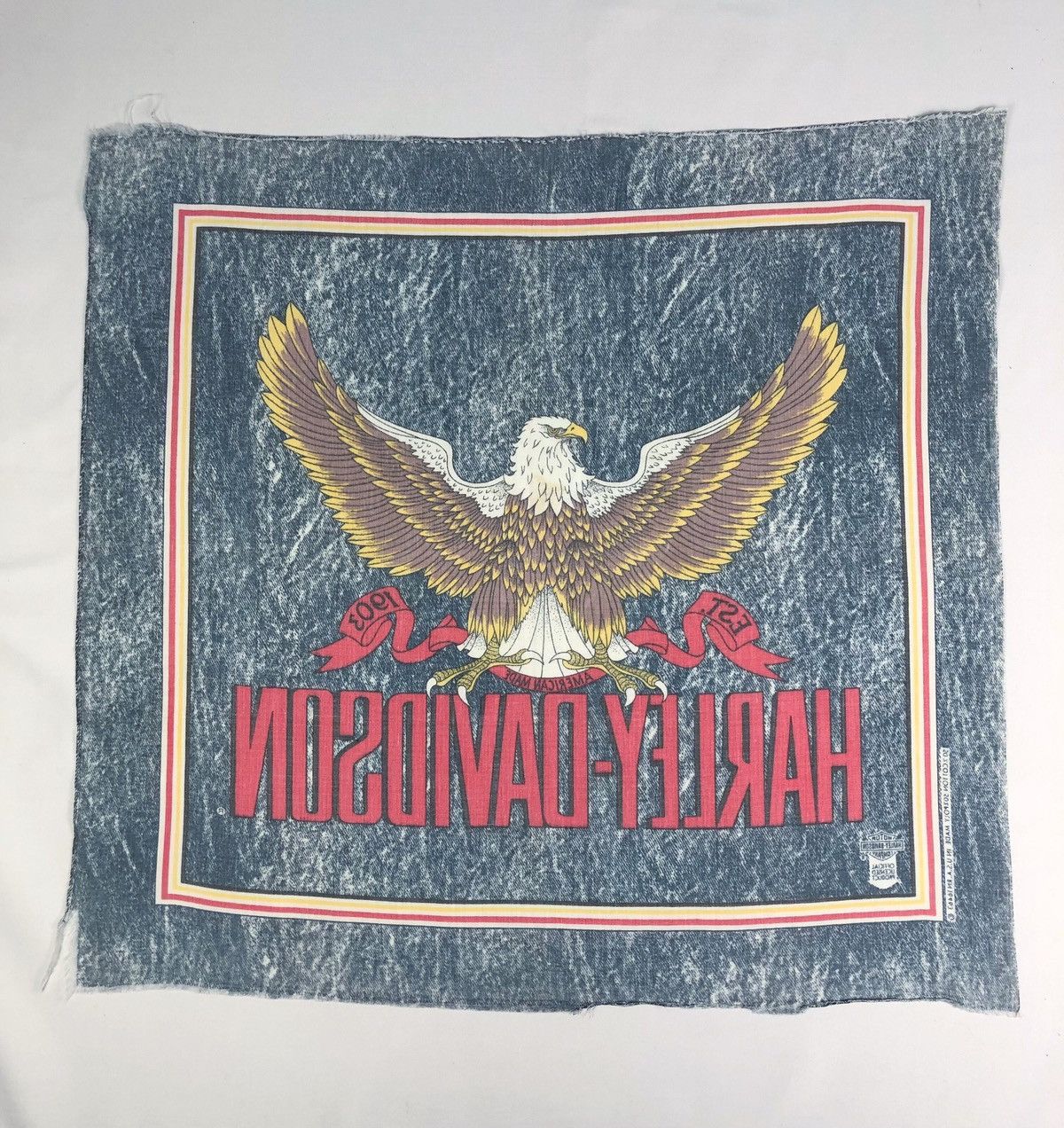 Harley Davidson Rare Vintage Harley Davidson Bandana Made in USA Size ONE SIZE - 4 Thumbnail