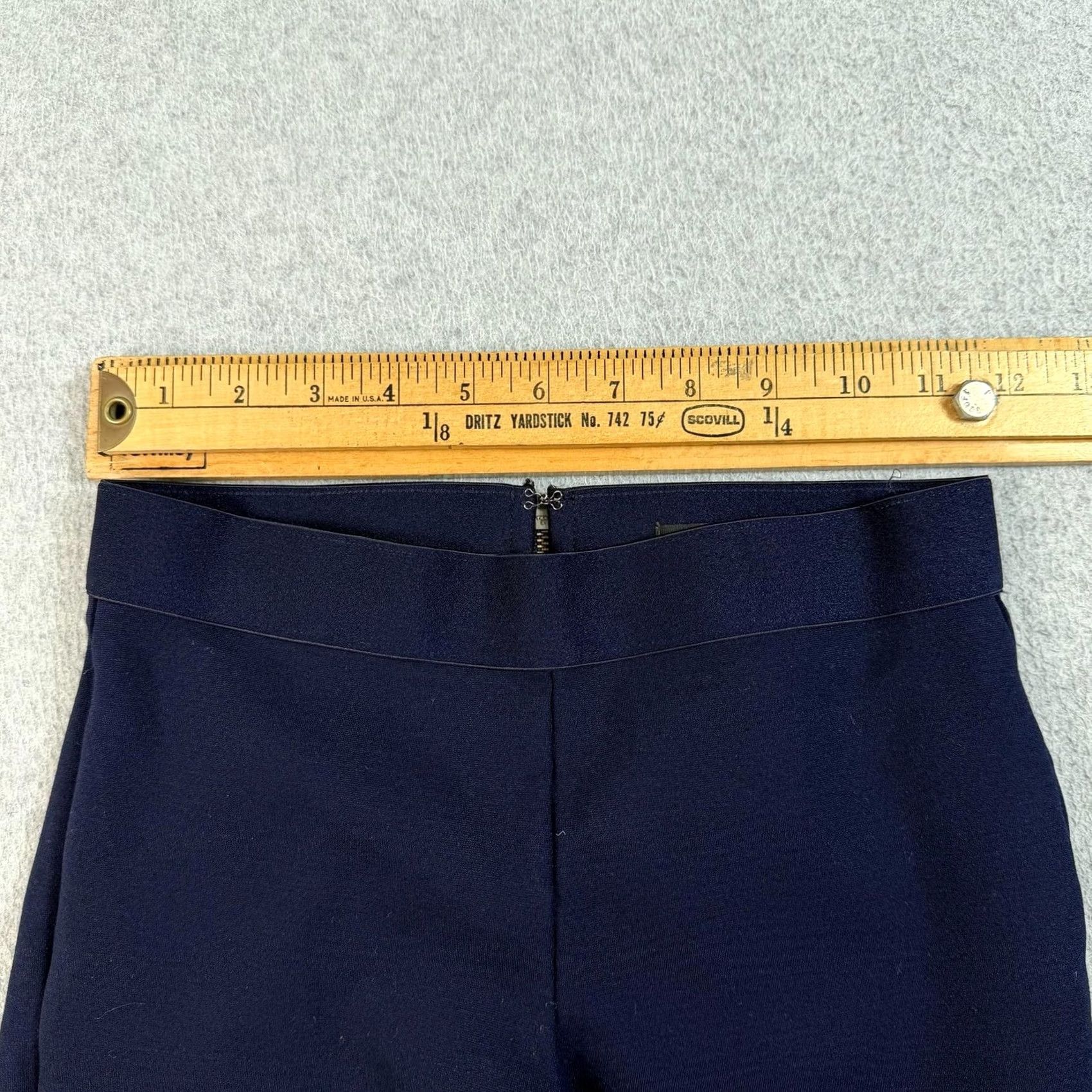 J.Crew J.CREW Pants Women 0R Blue Ponte Ankle Slim Stretch Office Career Quiet Luxury Sl... Size 25" / US 0 / IT 36 - 5 Thumbnail