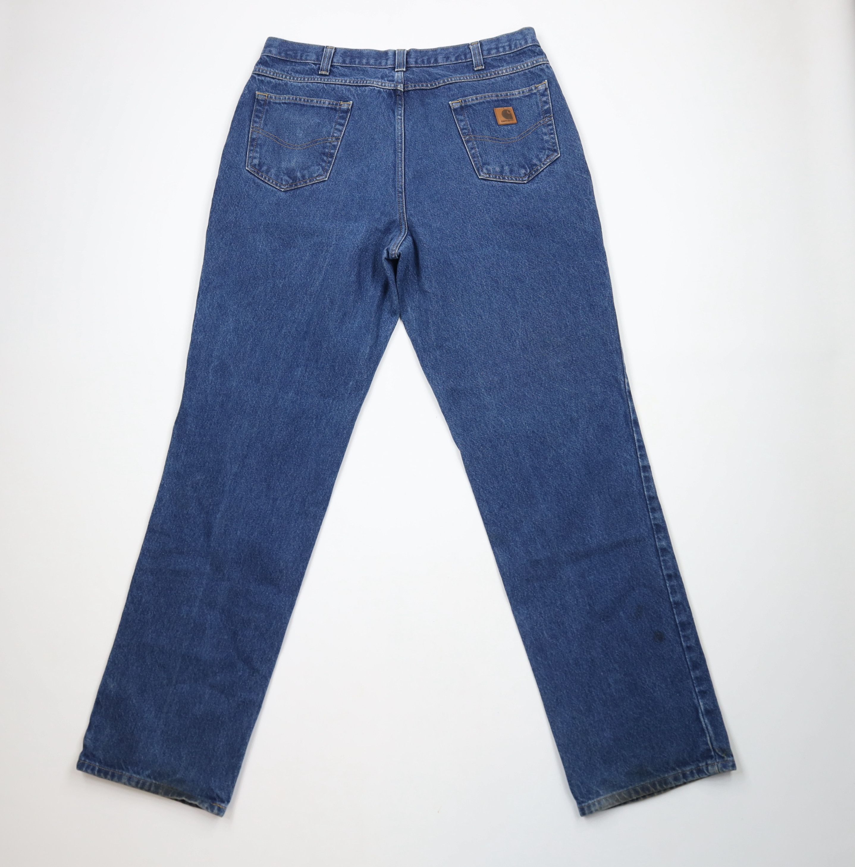 Carhartt × Vintage Vintage Carhartt Spell Out Relaxed Fit Denim Jeans Blue Size US 38 / EU 54 - 11 Thumbnail