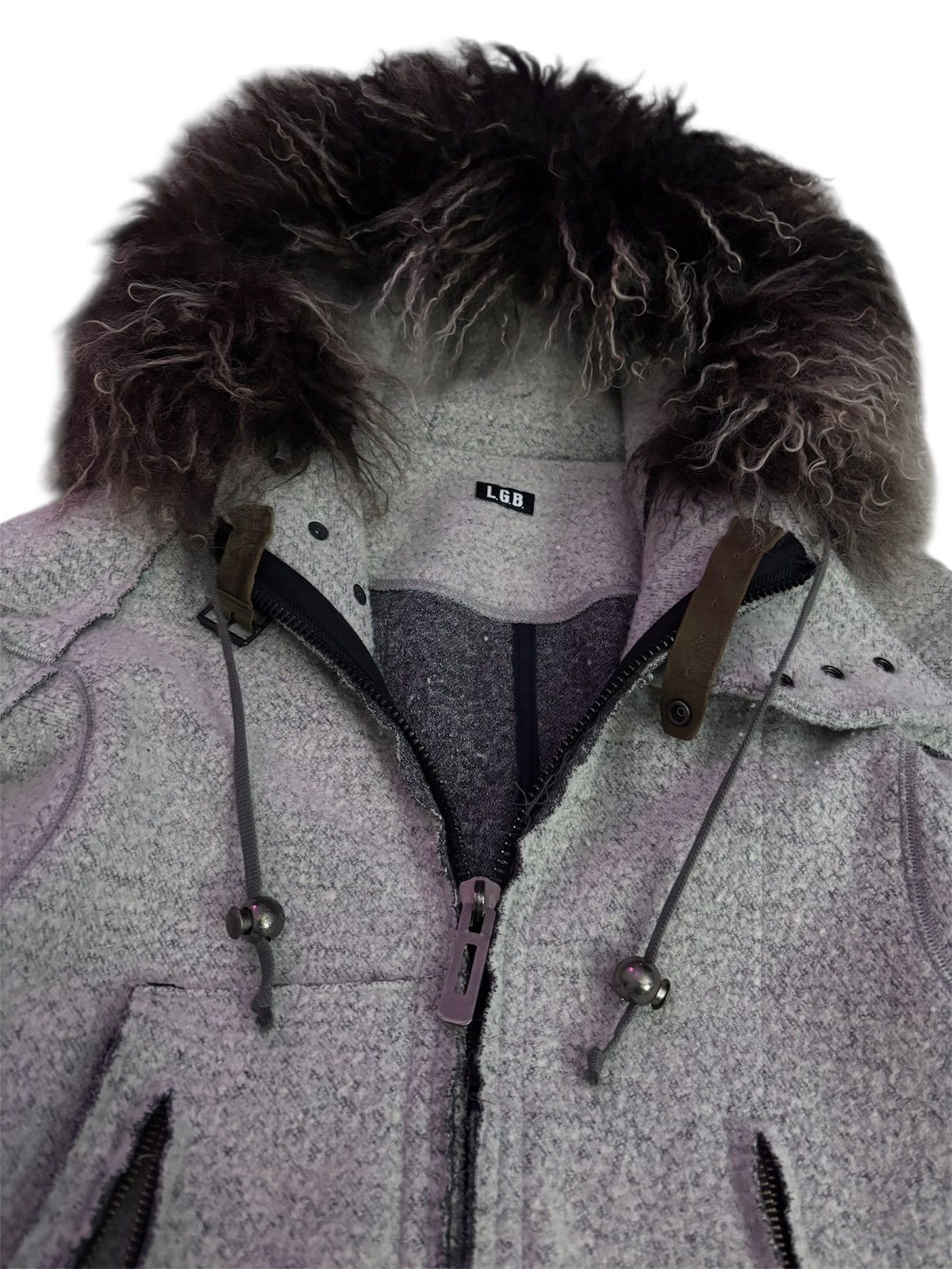 Le Grande Bleu (L.G.B.) LGB racoon fur parka Size US XS / EU 42 / 0 - 2 Thumbnail