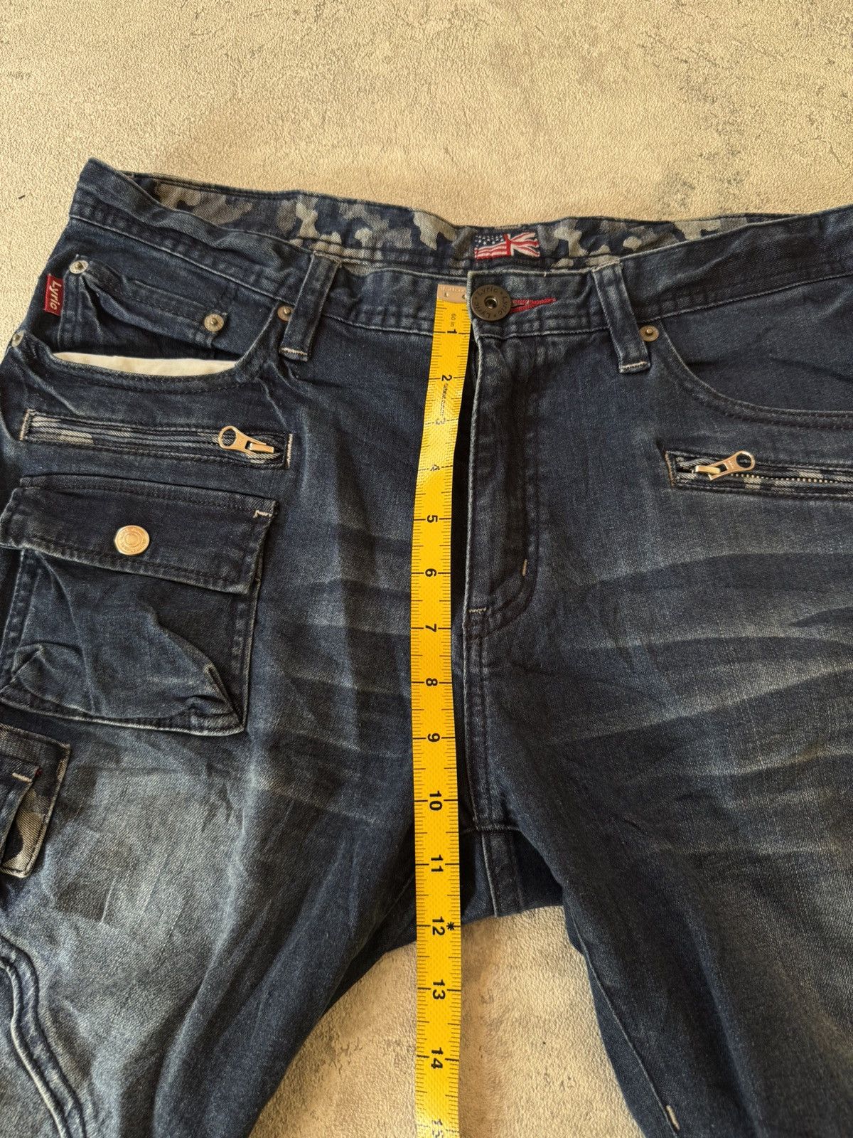Hysteric Glamour Y2k Lyric Cargo Short Jeans Size US 33 - 11 Thumbnail