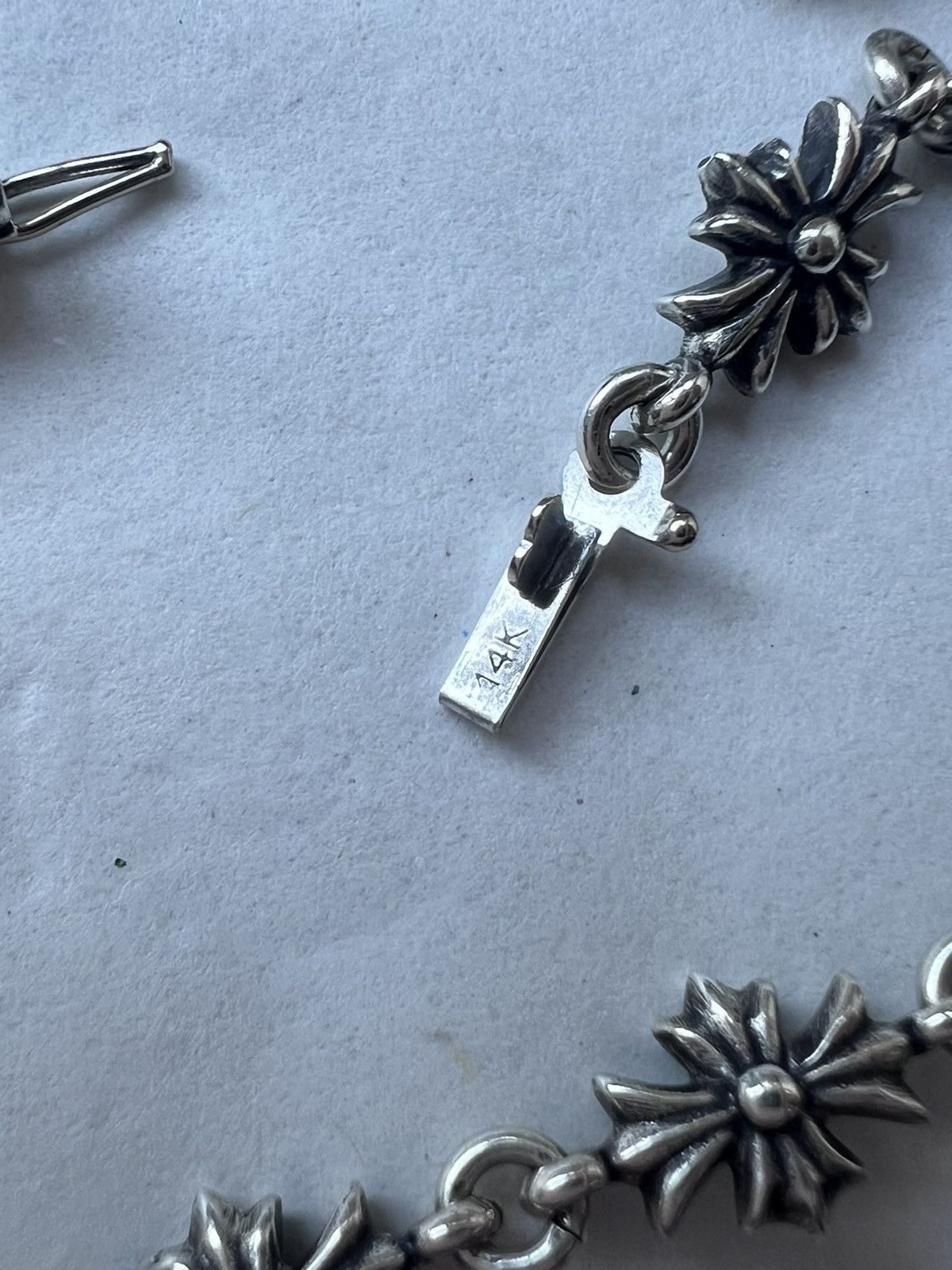 Chrome Hearts Tiny E CH Plus Necklace 24” - Accessories