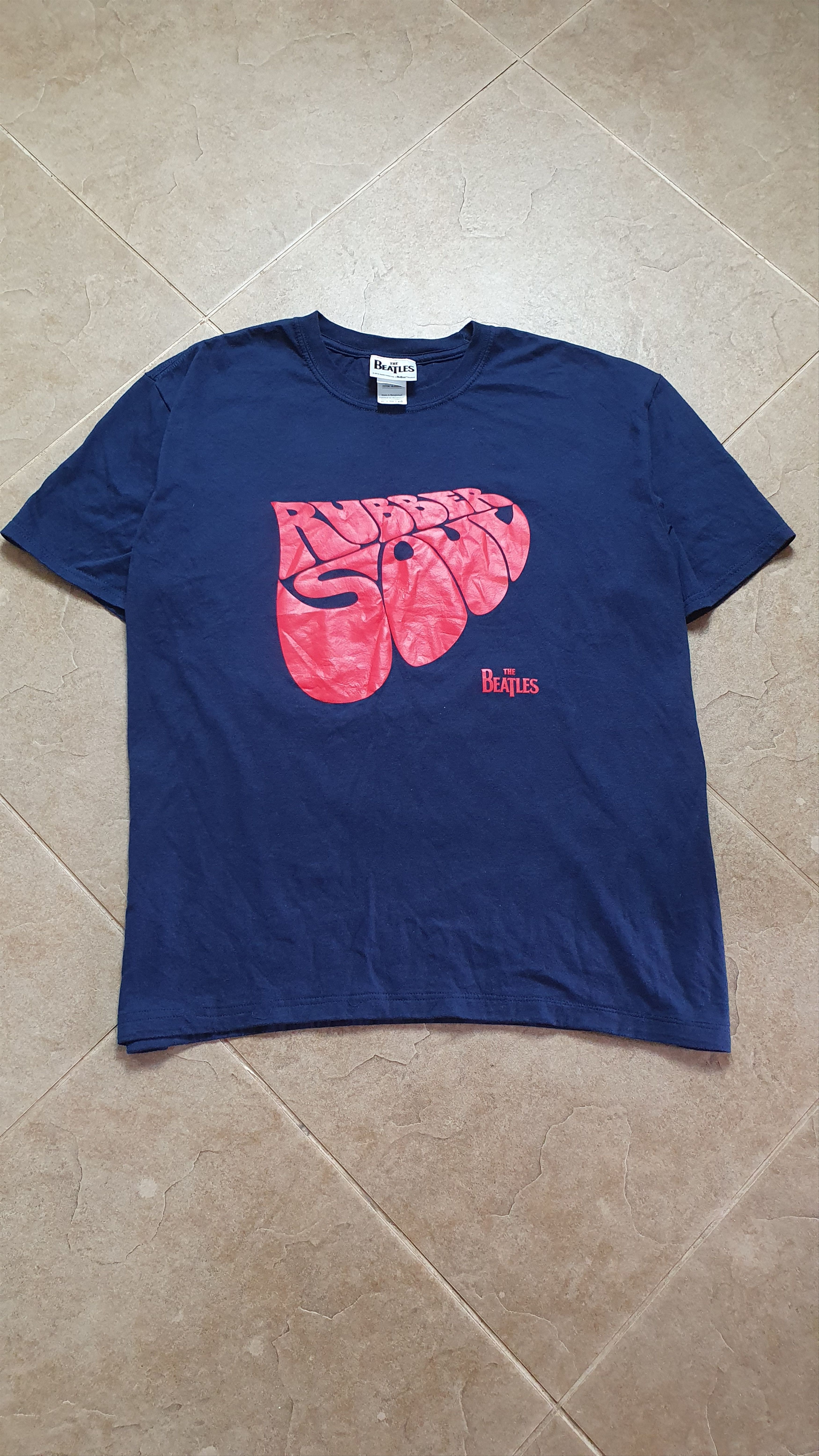 Gildan Vintage t-shirt Beatles Rock Logo 90s Y2K USA Style Band Tee Size US XL / EU 56 / 4 - 1 Thumbnail