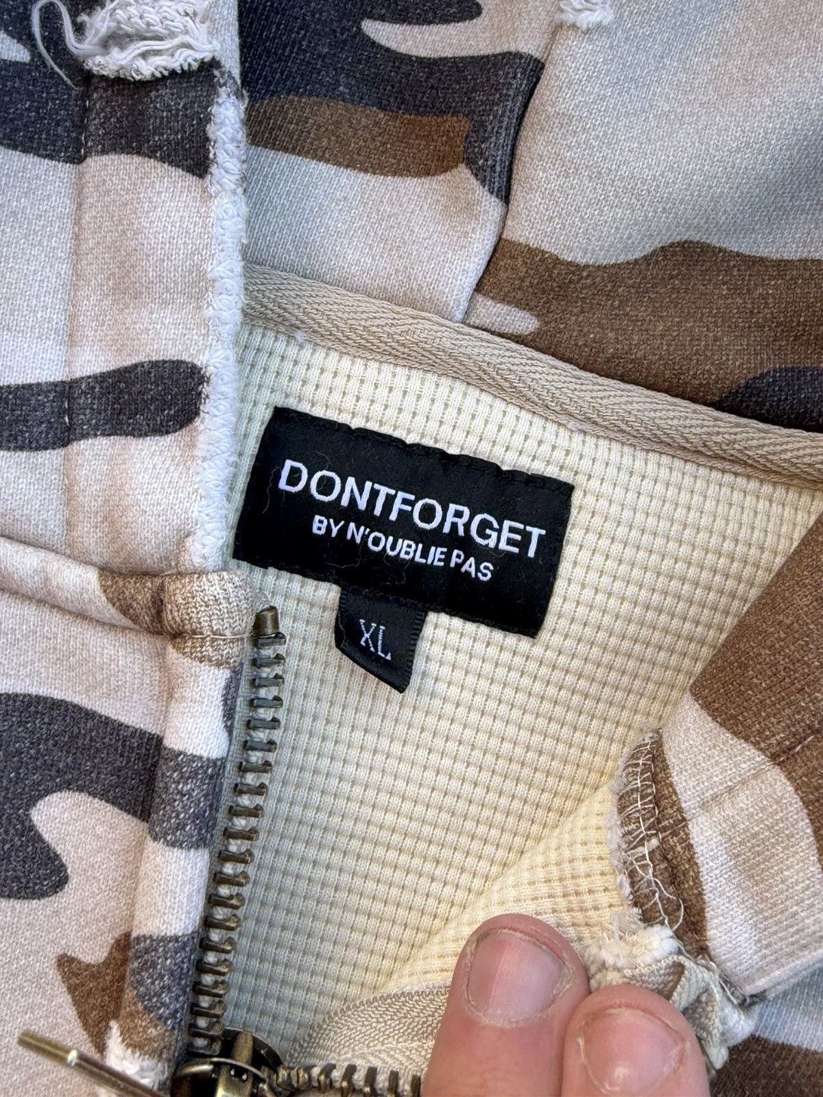 Other N’OUBLIE PAS Desert Adam Sandler Zip-Up Hoodie – Brown Camo Size US XL / EU 56 / 4 - 7 Thumbnail