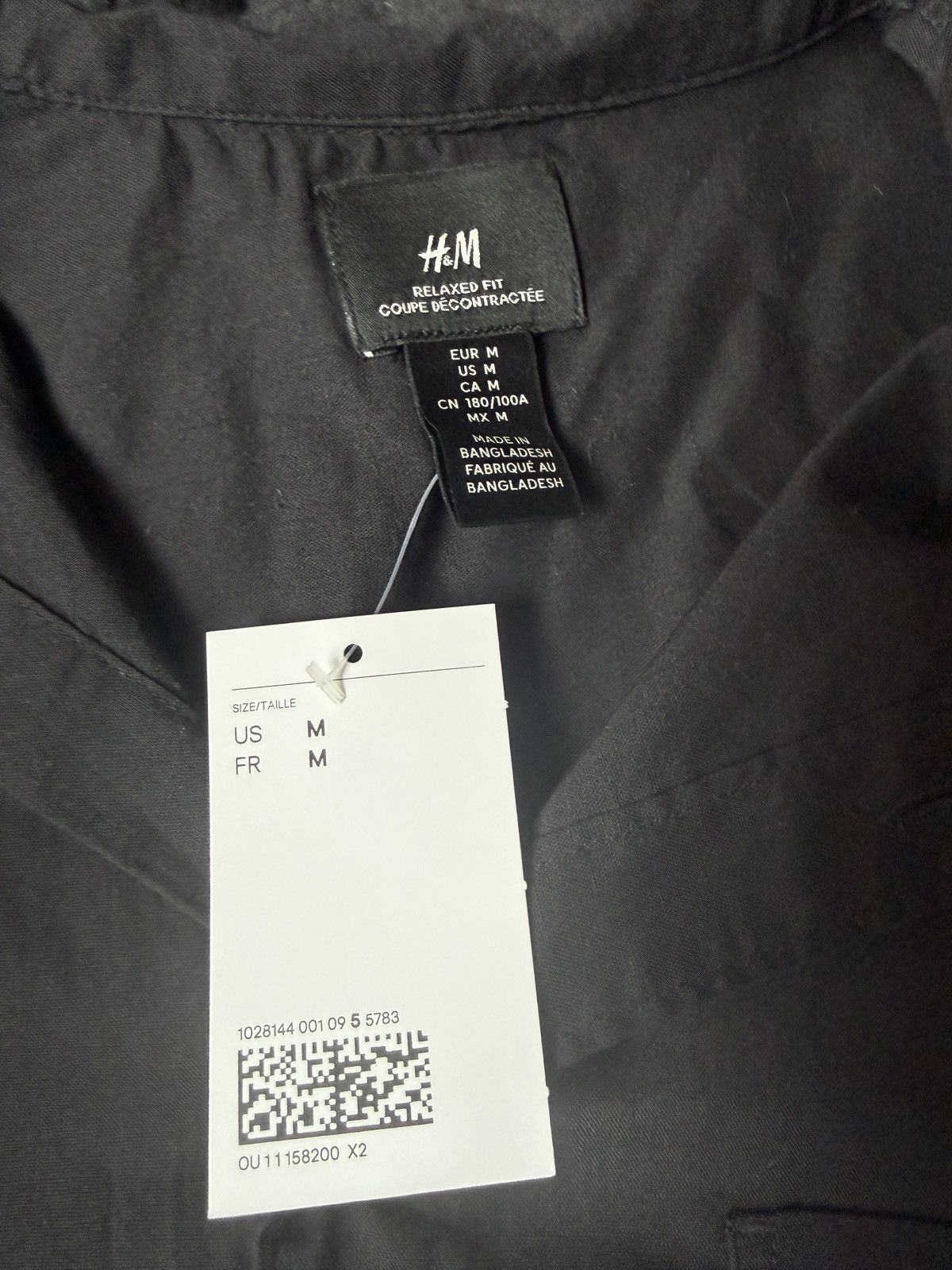 H&M Button Up Short Sleeve Camp Collar Shirt Size US M / EU 48-50 / 2 - 3 Thumbnail
