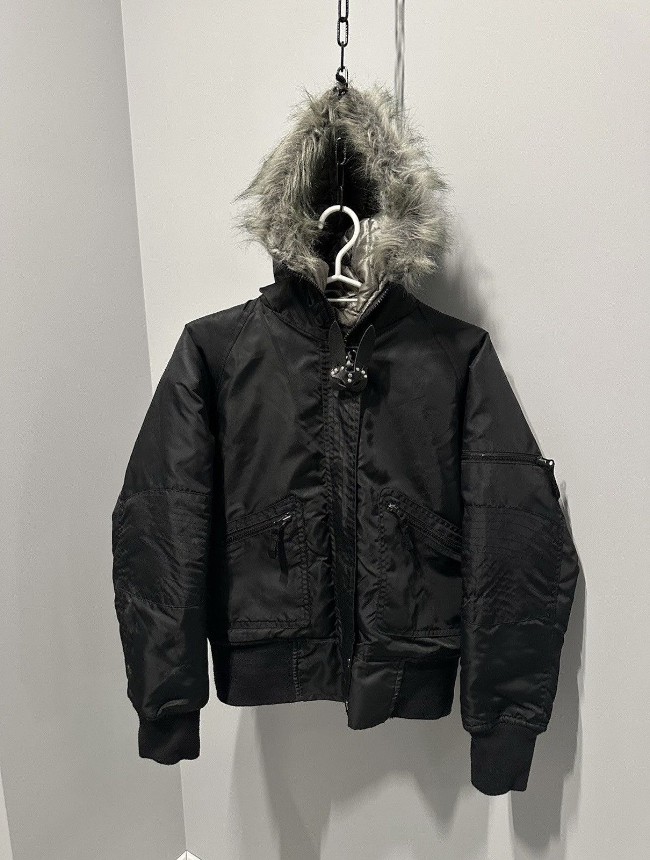 Hysteric Glamour Vintage Avant Garde Japanese Hysteric Style Boomber Fur Y2K Size S / US 4 / IT 40 - 1 Thumbnail