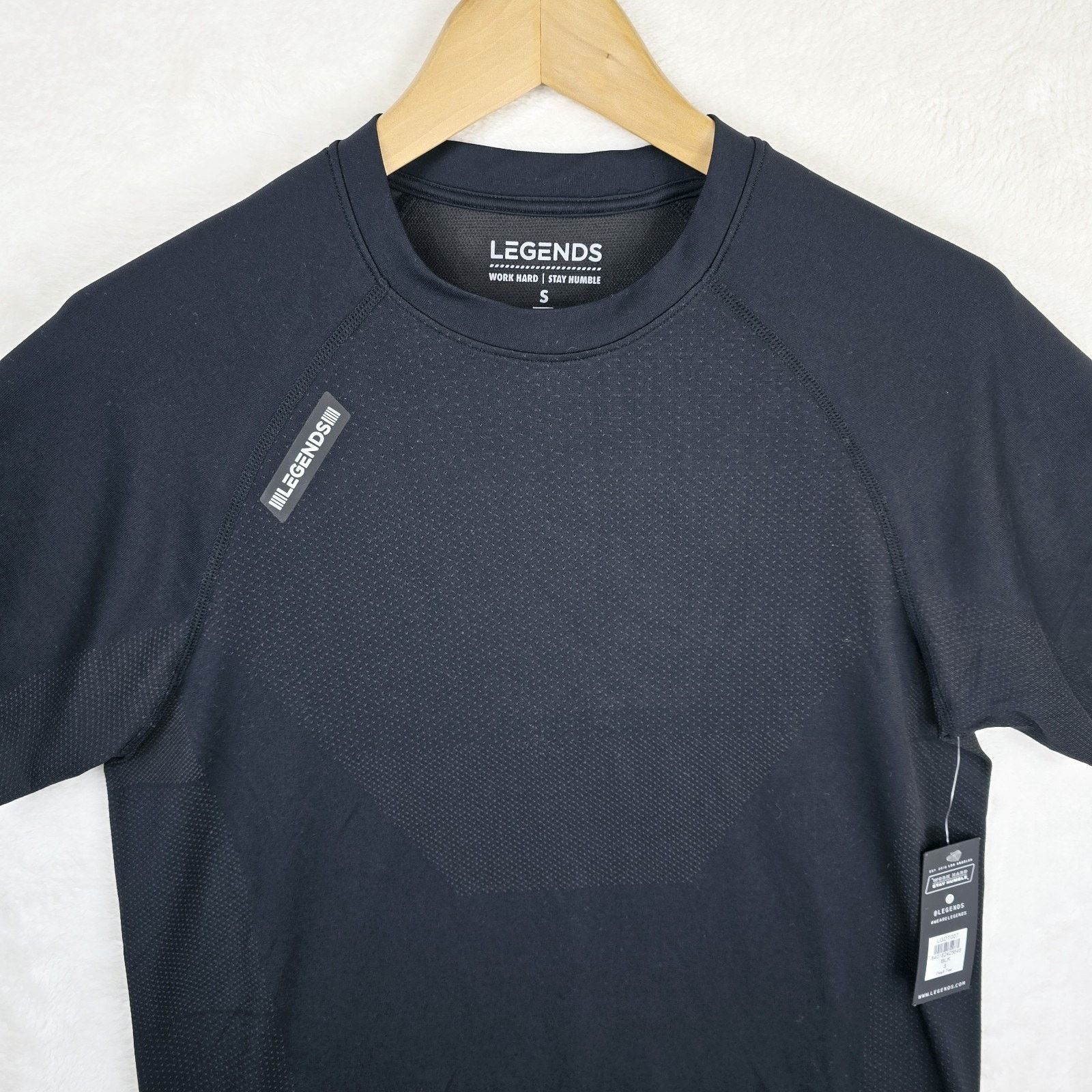 Other Legends Mens Shirt Small Dash Tee Black Athletic Performance Size US S / EU 44-46 / 1 - 3 Thumbnail
