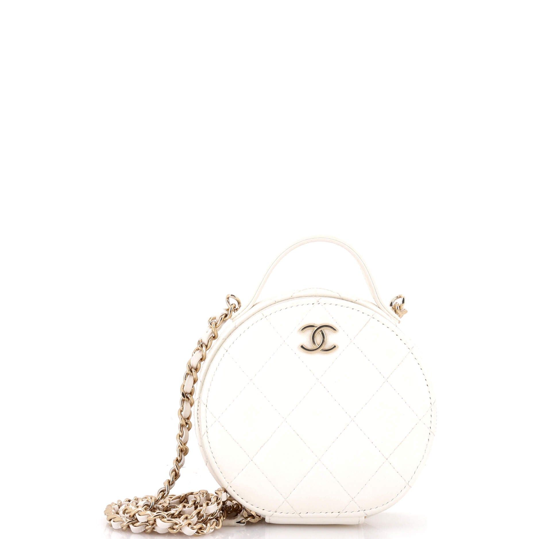 Chanel Handle with Care Round Vanity Case with Chain Size ONE SIZE - 1 Thumbnail