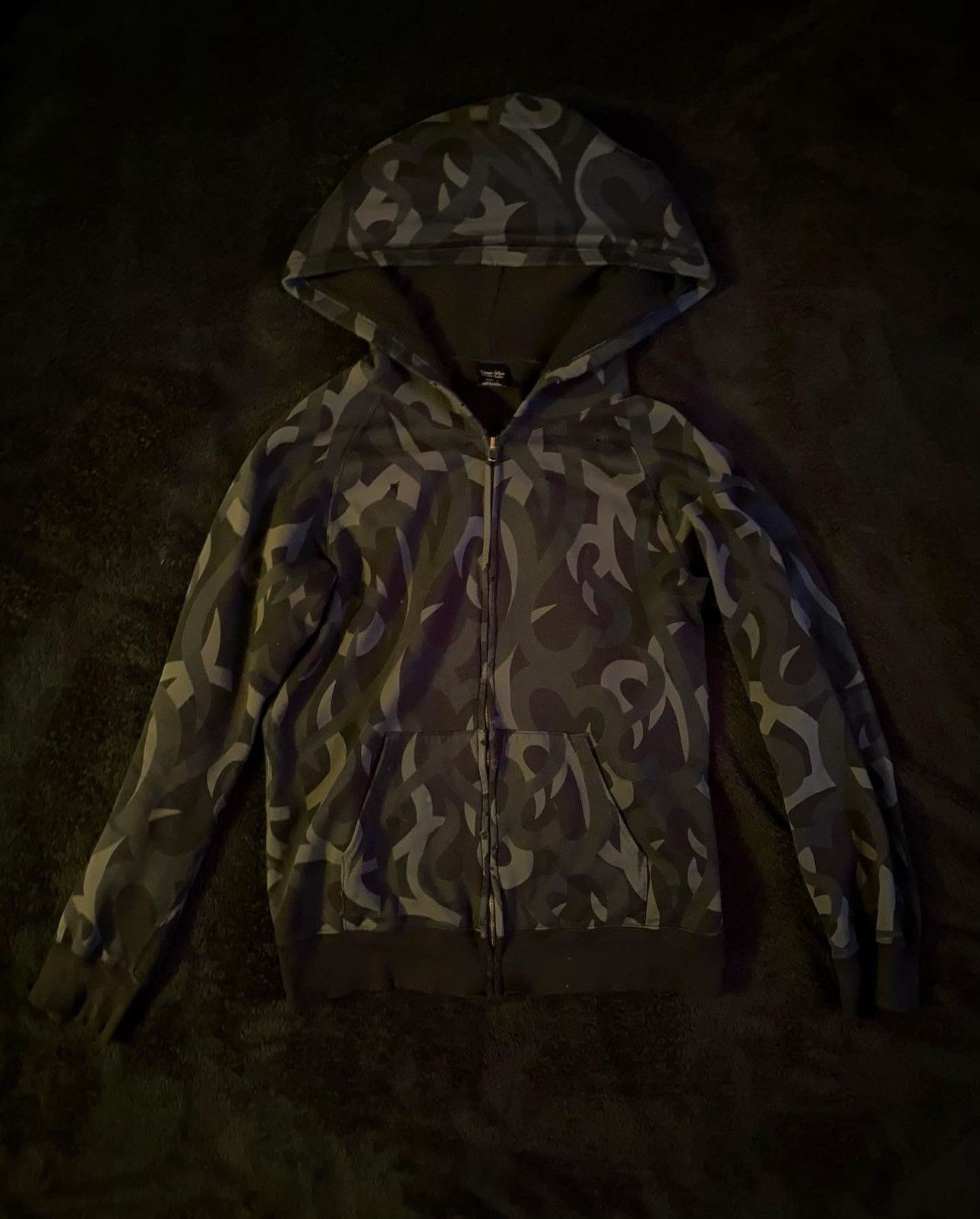 image of Number N Ine Number (N)Ine Aw04 ‘Tribal’ Hoodie in Black, Men's (Size Medium)