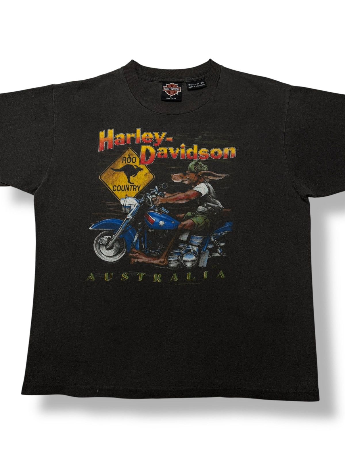 Harley Davidson Vintage 1992 Harley Davidson Australia Tee Shirt Size US L / EU 52-54 / 3 - 2 Thumbnail