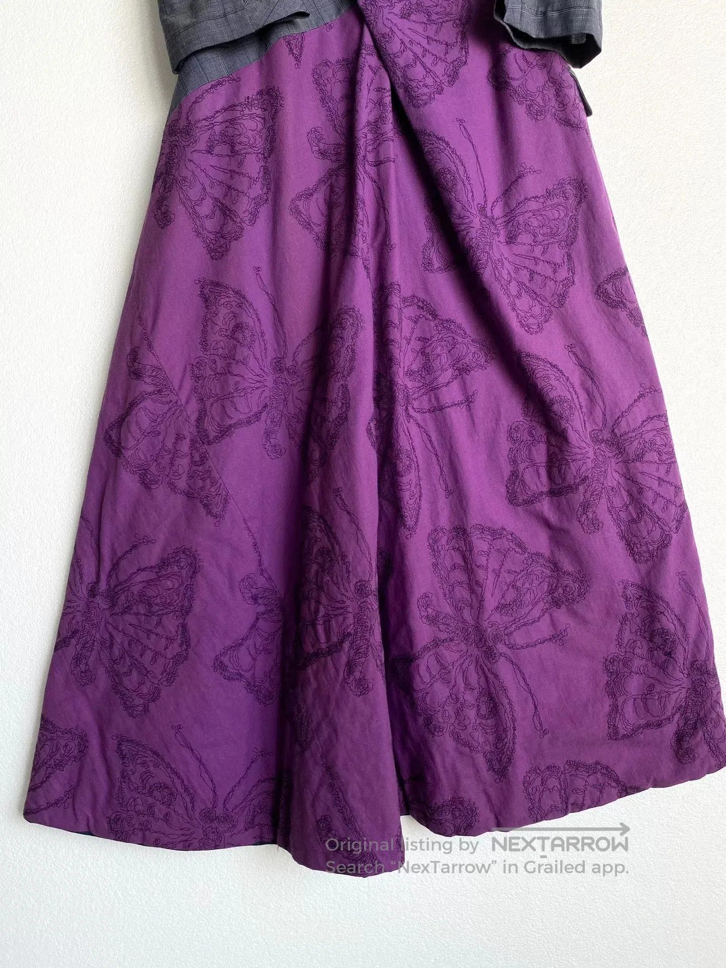 Junya Watanabe unique butterfly embroidered vintage dress. Size M / US 6-8 / IT 42-44 - 5 Thumbnail