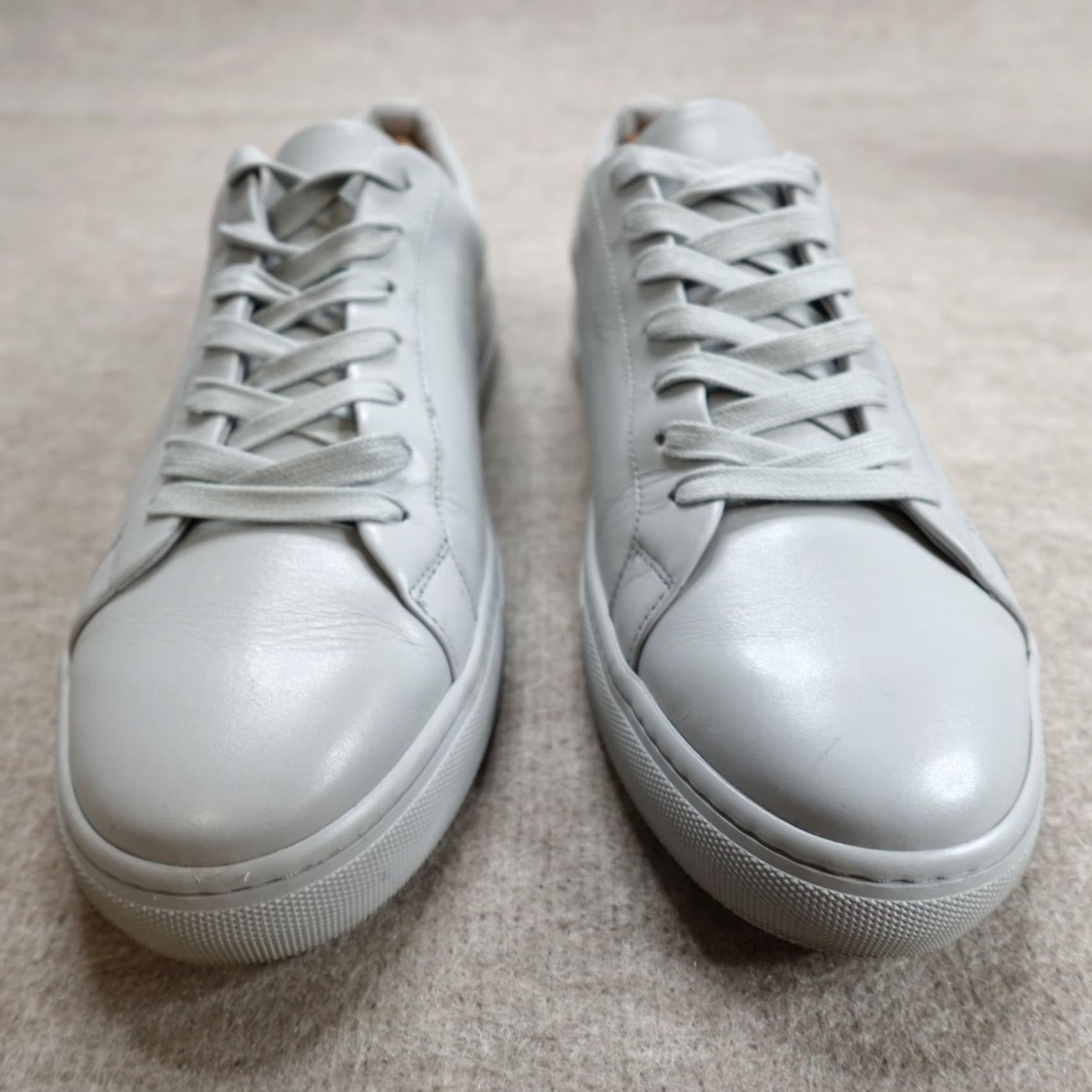 Vintage Thursday Everyday Sneaker Mens 11.5 Gray Solid Leather Size US 12 / EU 45 - 2 Thumbnail