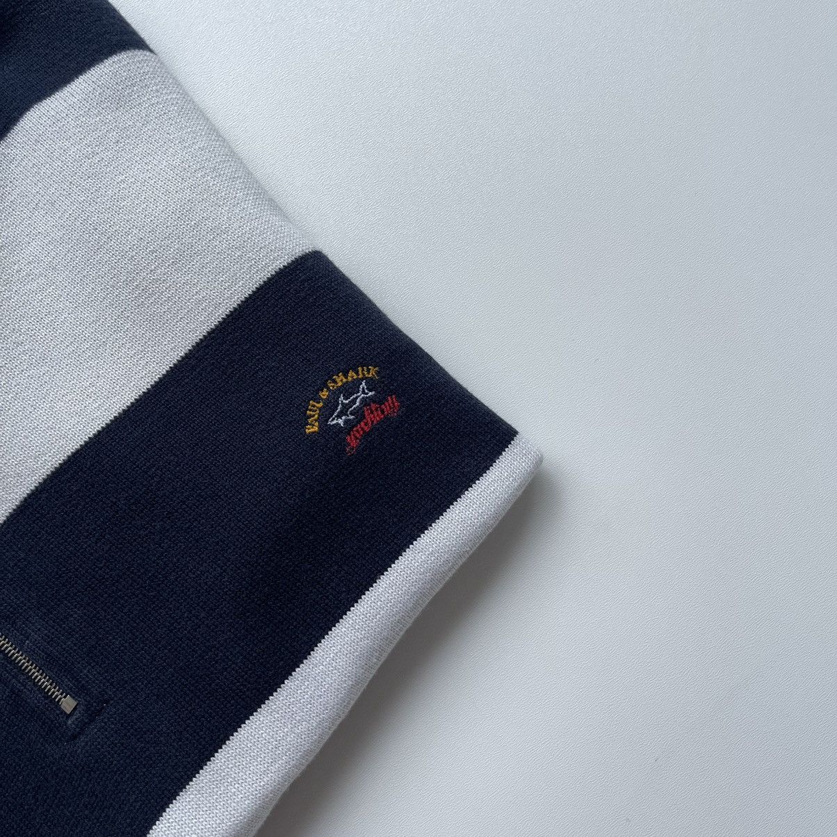 Paul & Shark × Vintage Paul & Shark Yachting Watershed Blue Denim Half Zip Sweater Size US XXL / EU 58 / 5 - 5 Thumbnail