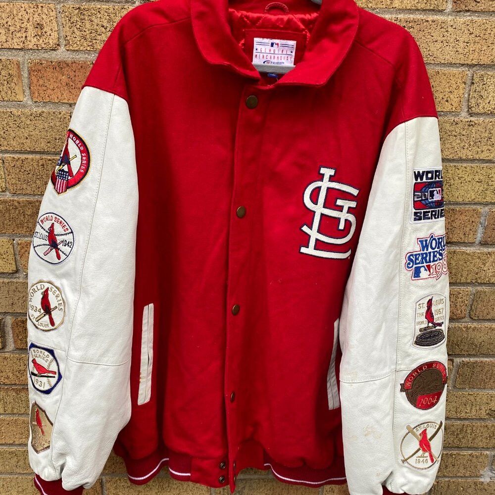 MLB RARE 2006 Embroidered St Louis Cardinals MLB Leather Wool J Size US XXL / EU 58 / 5 - 7 Thumbnail