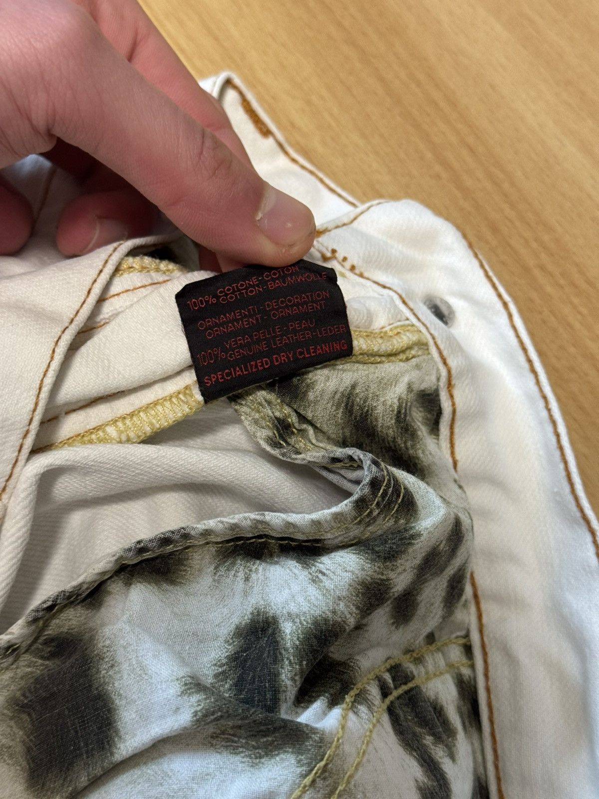 Roberto Cavalli Roberto Cavalli mainline straight fit Jeans white Size US 32 / EU 48 - 5 Thumbnail
