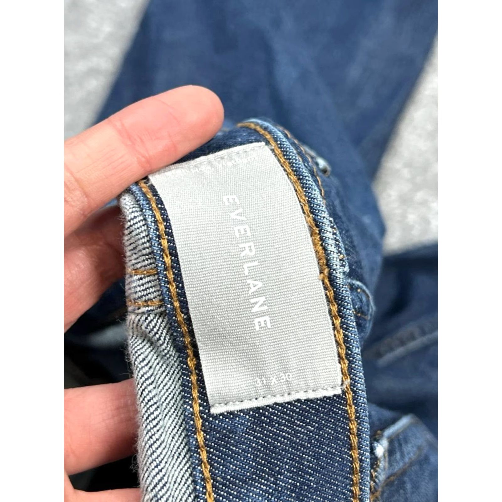 Everlane Everlane Jeans Mens 31 Blue Denim Cotton Stretch Low Rise Straight Leg 31x28 Vintage No Size US 31 - 7 Thumbnail