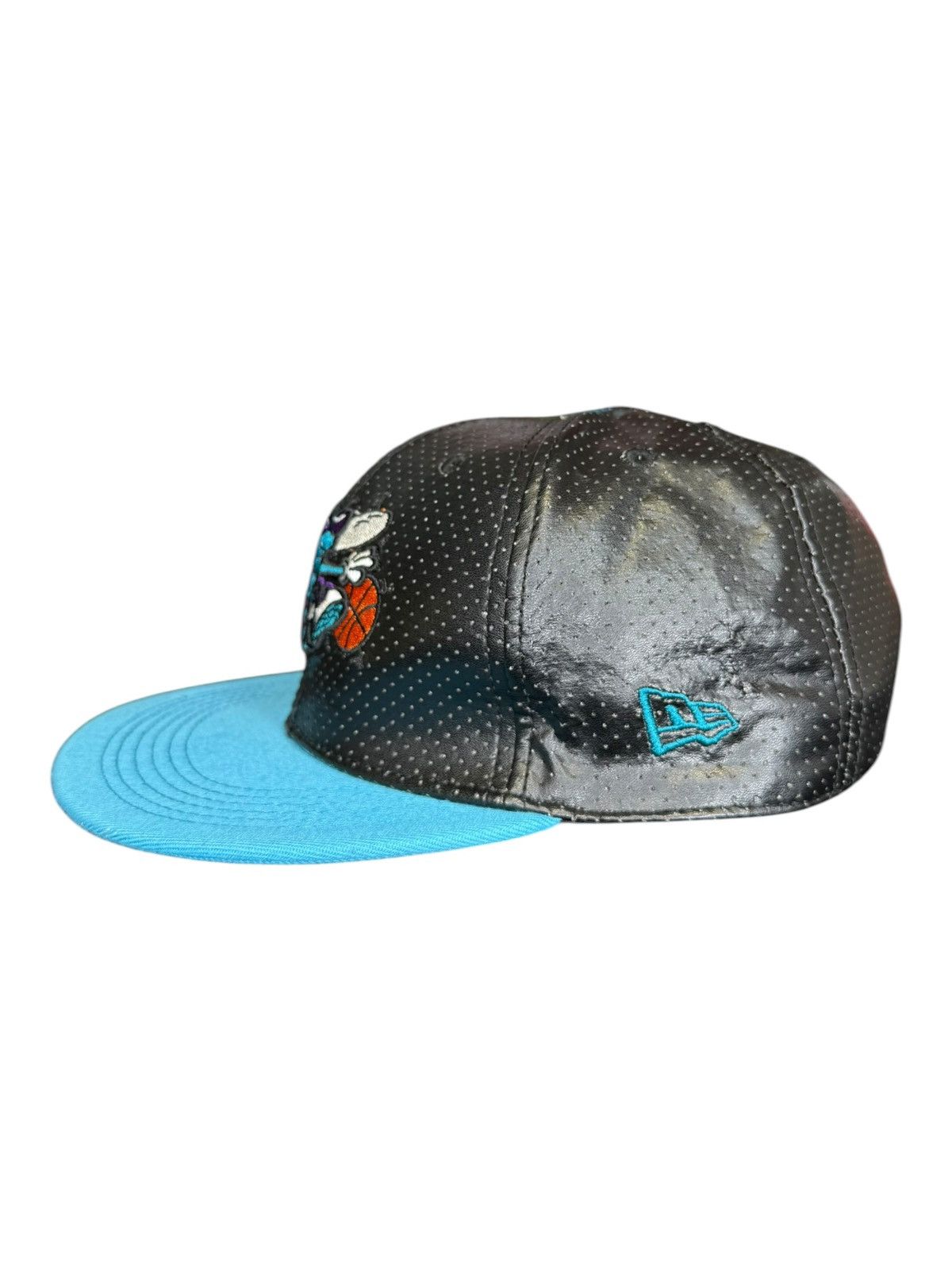Other Charlotte Hornets Leather Snapback New Era Teal Black Hat Size ONE SIZE - 3 Thumbnail