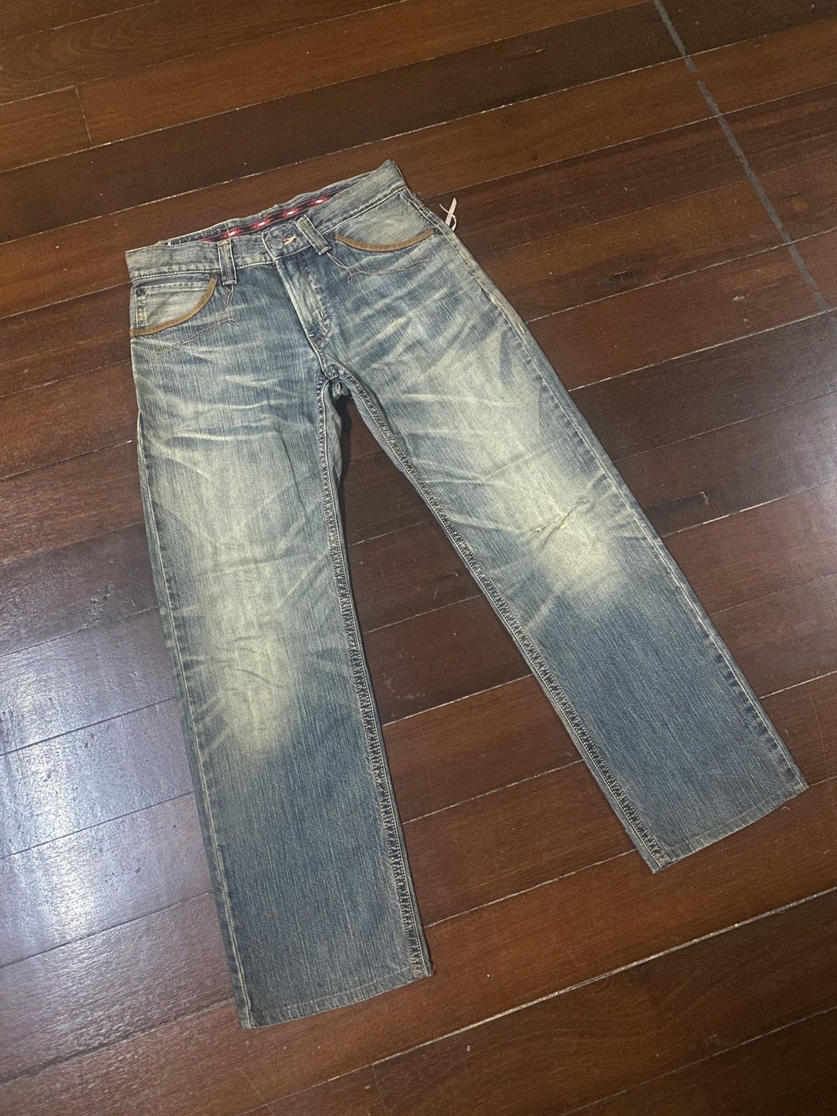 Edwin Edwin exclusive vintage mud wash flare rusty distressed Size US 33 - 2 Thumbnail
