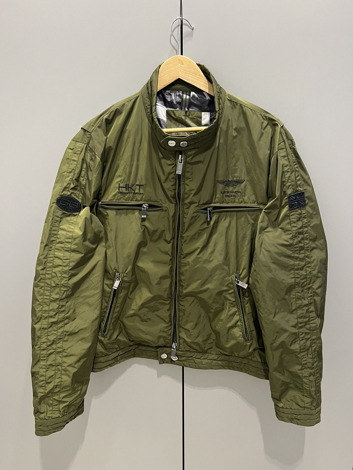 Hackett ASTON MARTIN RACING HACKETT LONDON JACKET KHAKI NYLON XL Size US XL / EU 56 / 4 - 2 Thumbnail