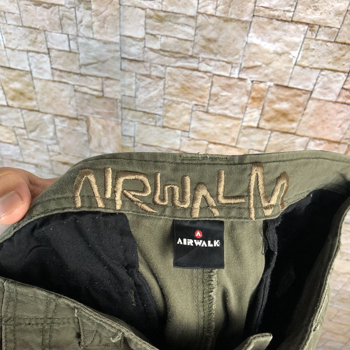 Airwalk Airwalk Green Cargo Multipocket Pants #A158 Size US 29 - 23 Thumbnail