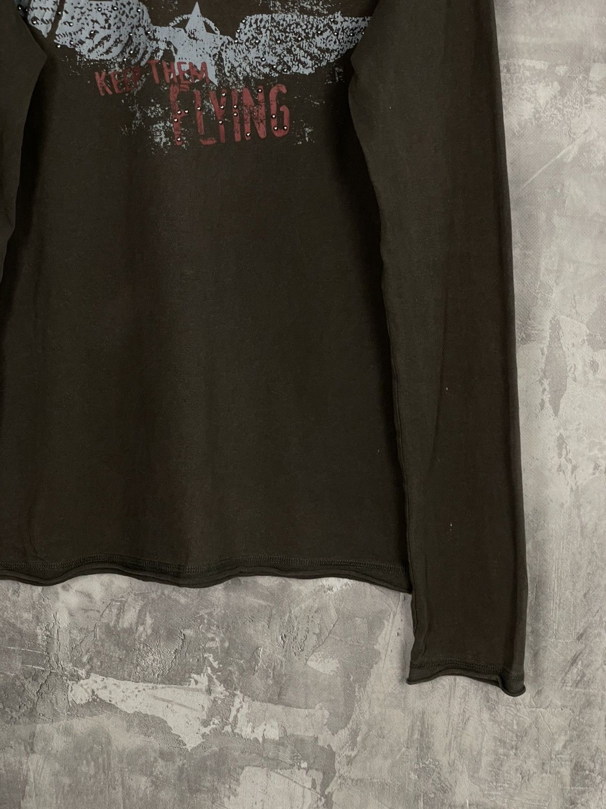 If Six Was Nine × Japanese Brand × Vintage Vintage Boss Studded Grunge Vibe Affiction Style Long Sleeve Size US S / EU 44-46 / 1 - 6 Thumbnail