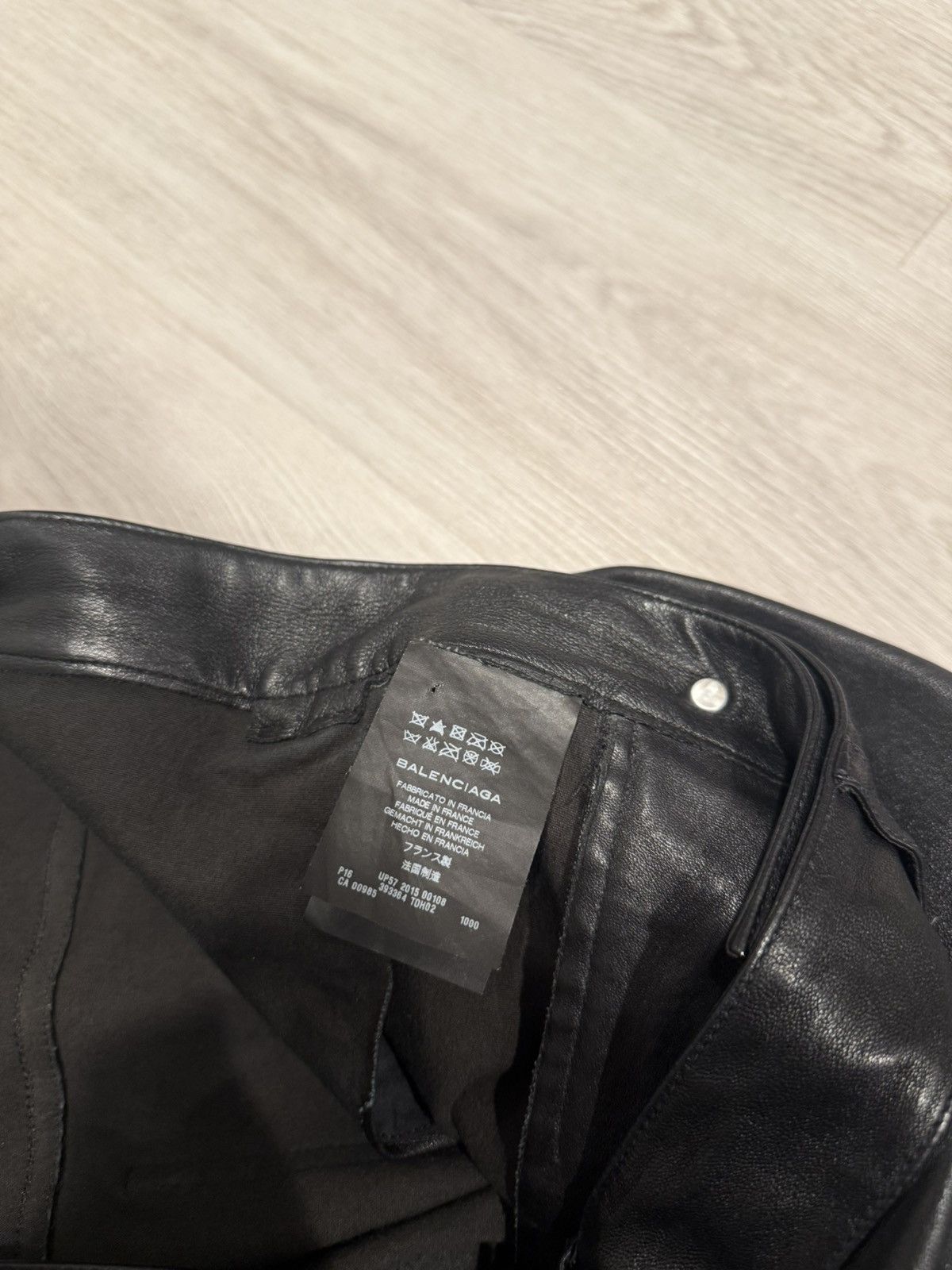 Balenciaga s/s 2015 leather denim cut pants!! Size US 28 / EU 44 - 7 Thumbnail