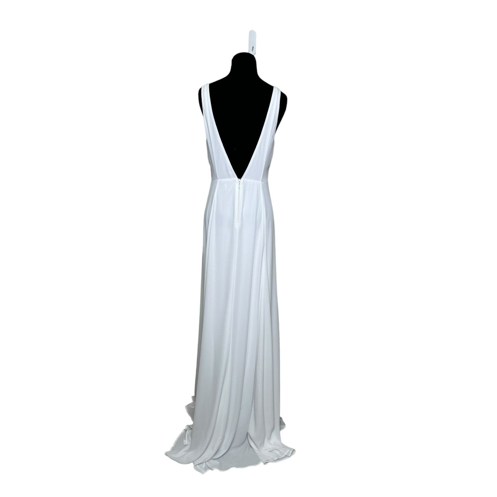 Show Me Your MuMu Show me your Mumu white chiffon wedding dress size M Size M / US 6-8 / IT 42-44 - 9 Thumbnail