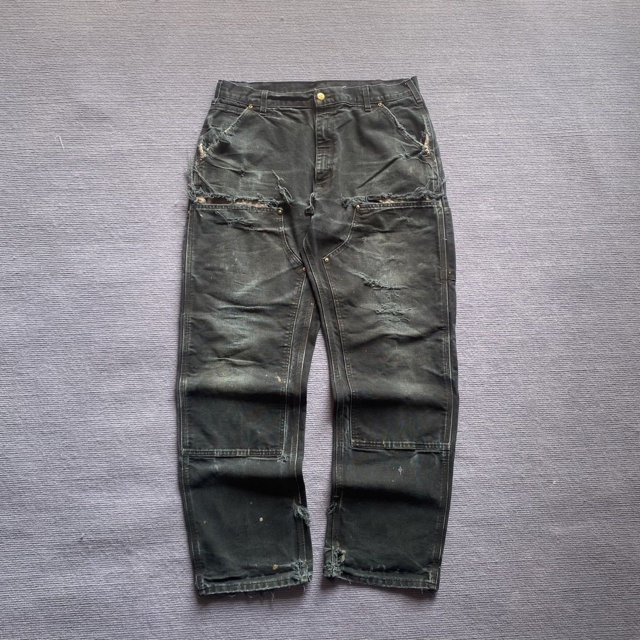 (36x32) Grail Crazy Vintage Distressed Carhartt Double Knee