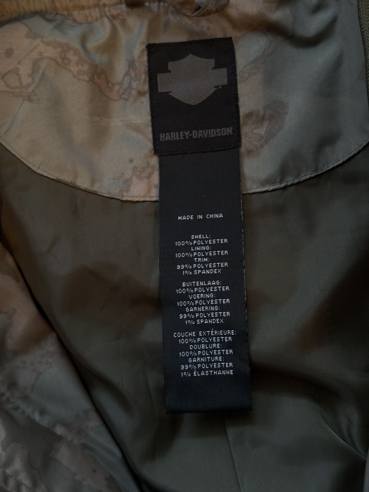 Designer × Harley Davidson × Vintage Harley-Davidson camo bomber jacket Size M / US 6-8 / IT 42-44 - 8 Thumbnail