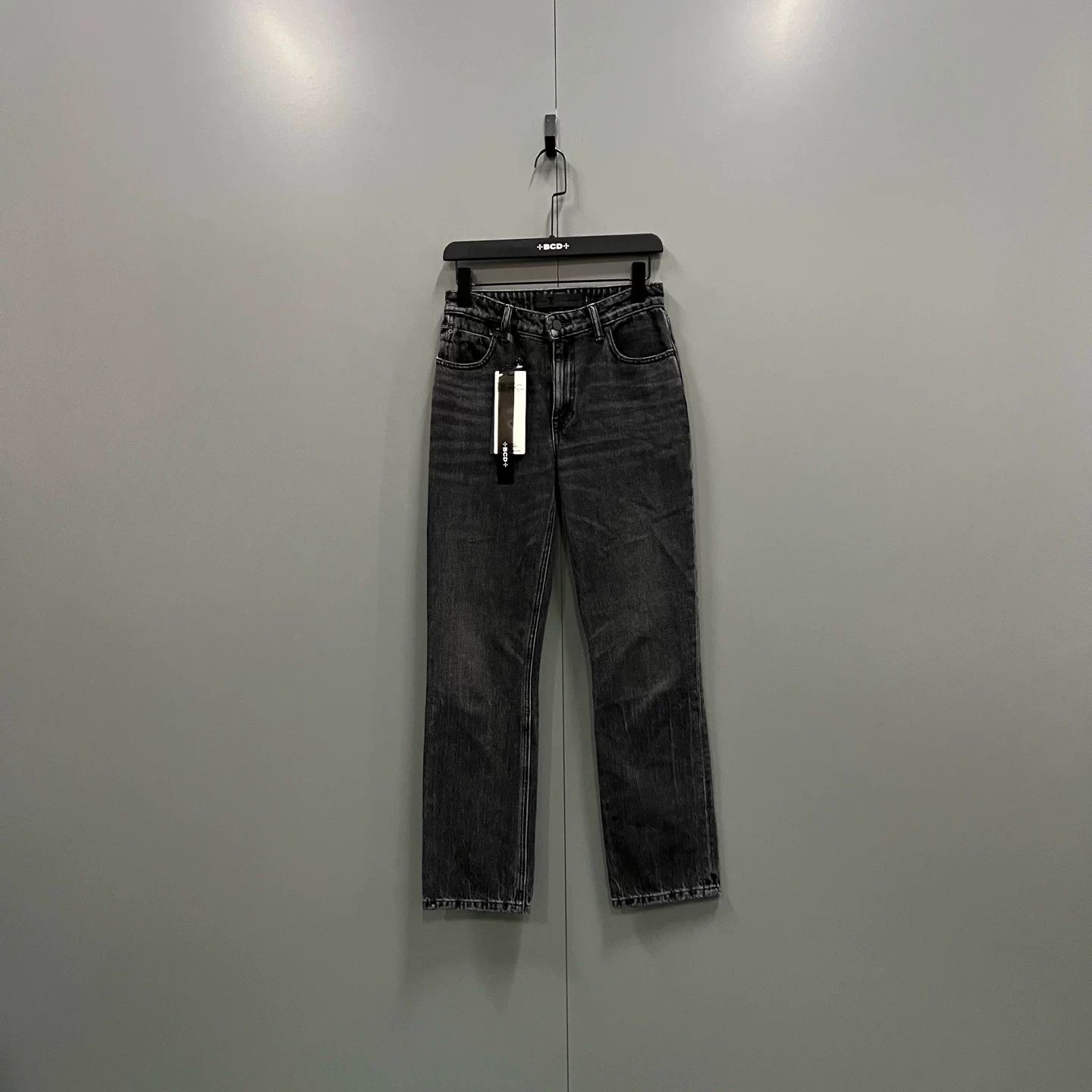 Alexander Wang Alexander Wang Black Gray Denim Casual Pants Size 25" / US 0 / IT 36 - 1 Thumbnail