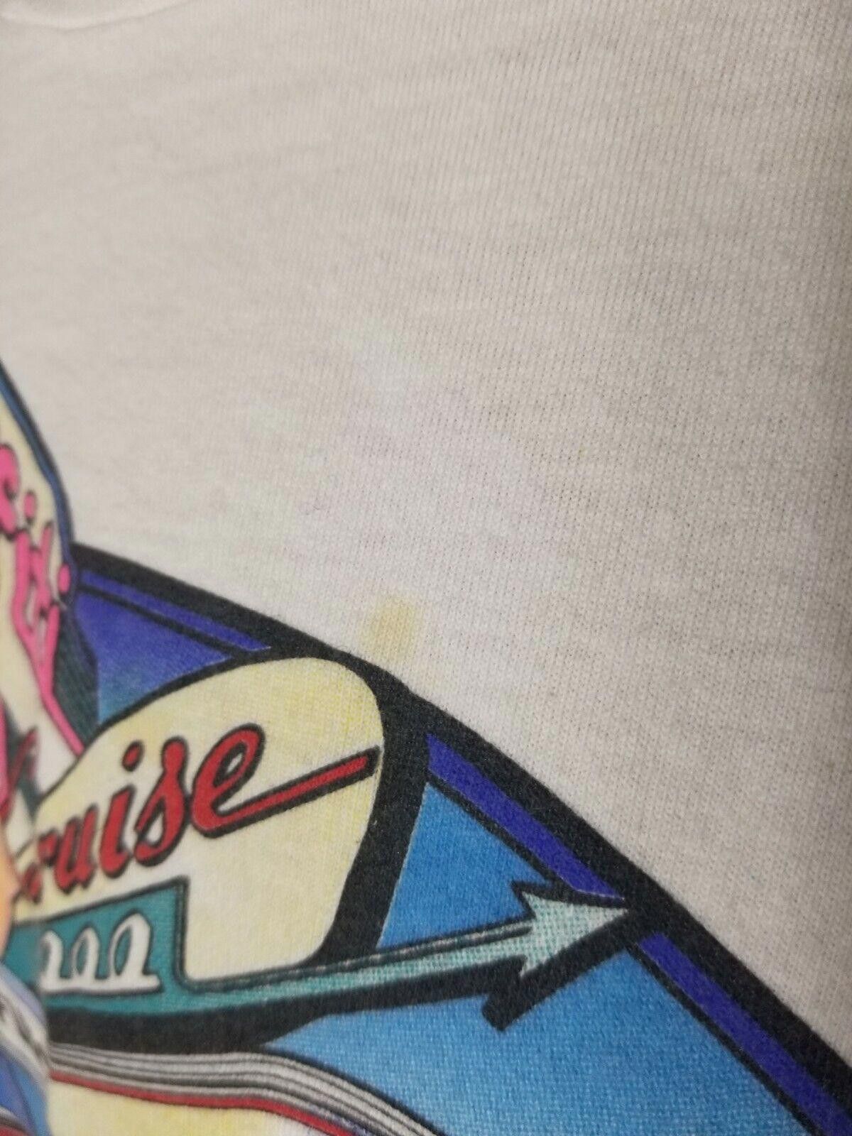 Fruit Of The Loom Vintage Graffiti Alley Classic Car Cruise In Pepsi y2k Size US L / EU 52-54 / 3 - 6 Thumbnail