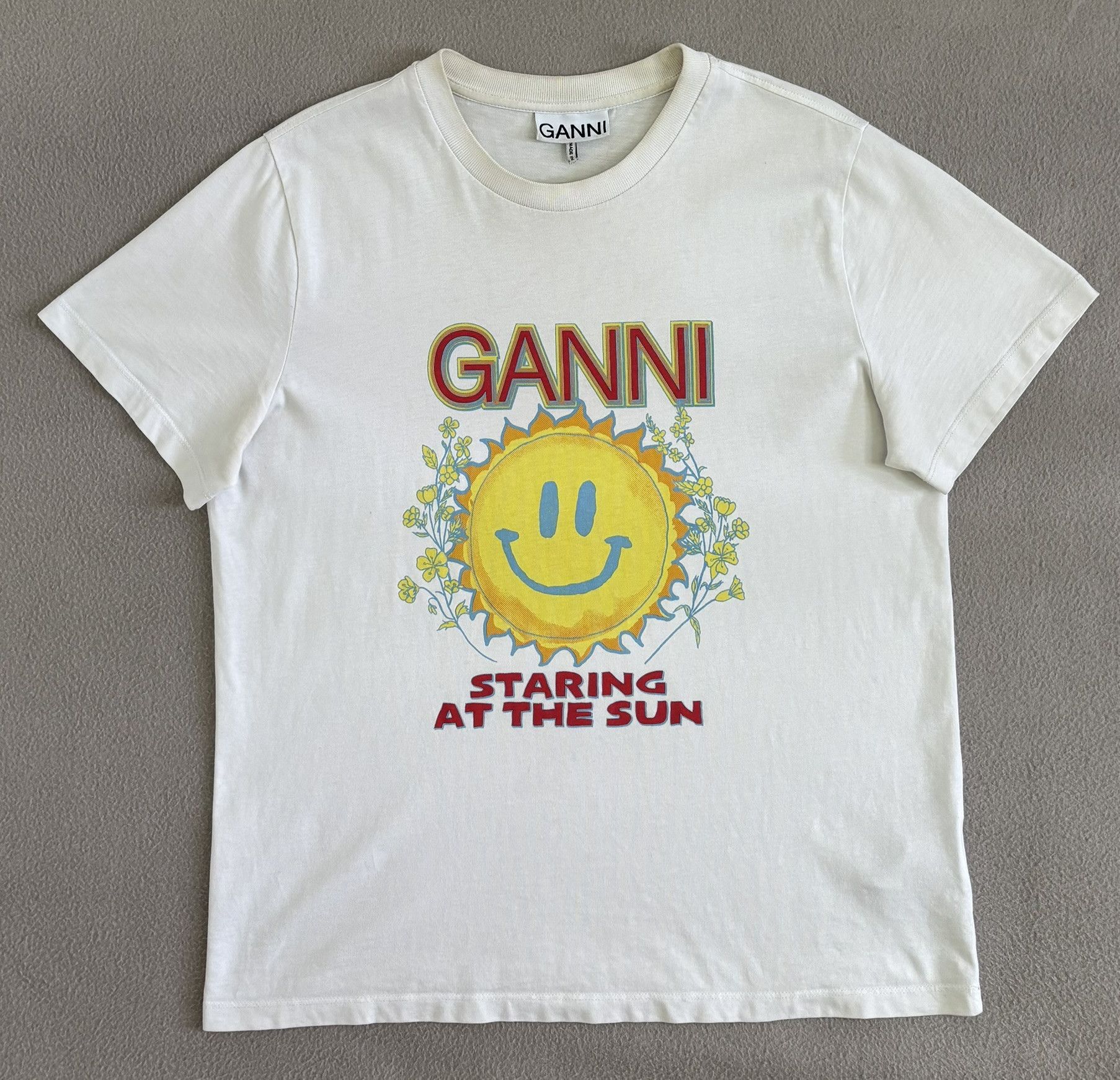 Ganni Ganni Staring At The Sun T-shirt Roz. S Size S / US 4 / IT 40 - 3 Thumbnail