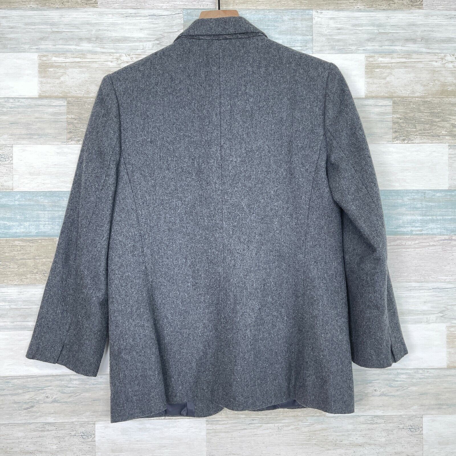 Sears Sears Roebuck Vintage Tweed Blazer Gray Wool Blend Womens 10 Size L / US 10 / IT 46 - 4 Thumbnail
