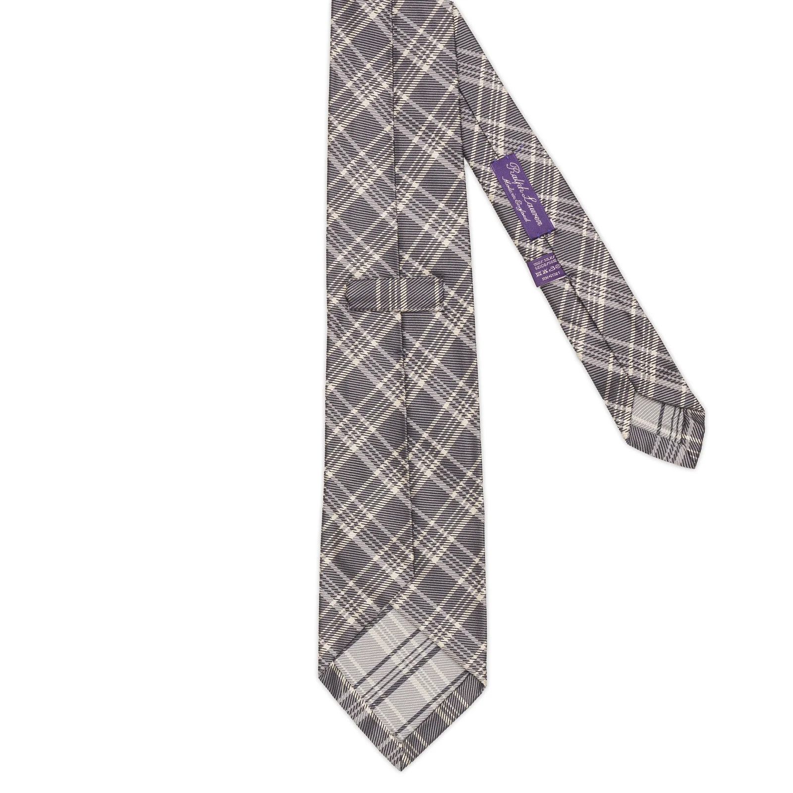 Ralph Lauren Purple Label RALPH LAUREN Purple Label Handmade Prince of Wales Silk Tie Size ONE SIZE - 3 Thumbnail